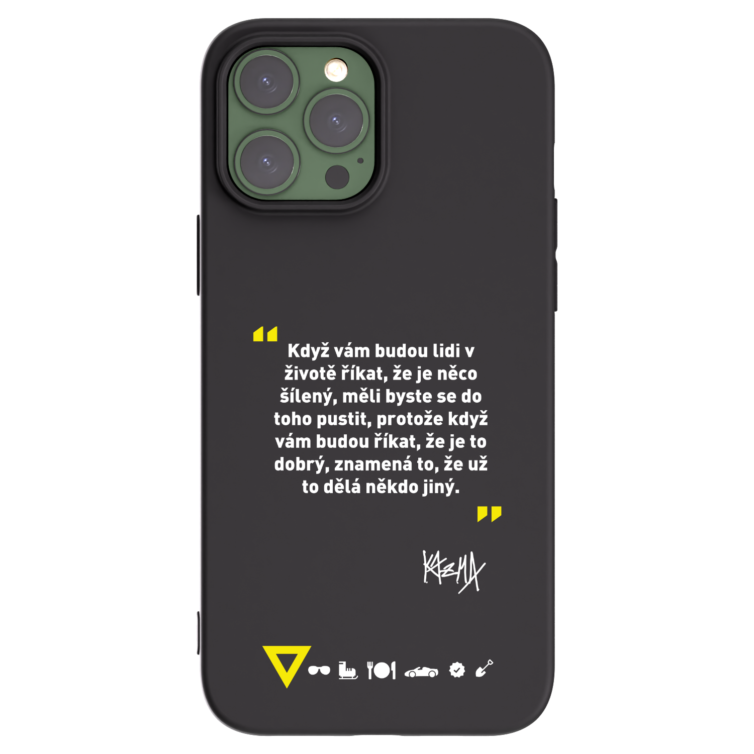 Picasee silikonový černý obal pro Apple iPhone 13 Pro Max - Kazma - MĚLI BYSTE SE DO TOHO PUSTIT