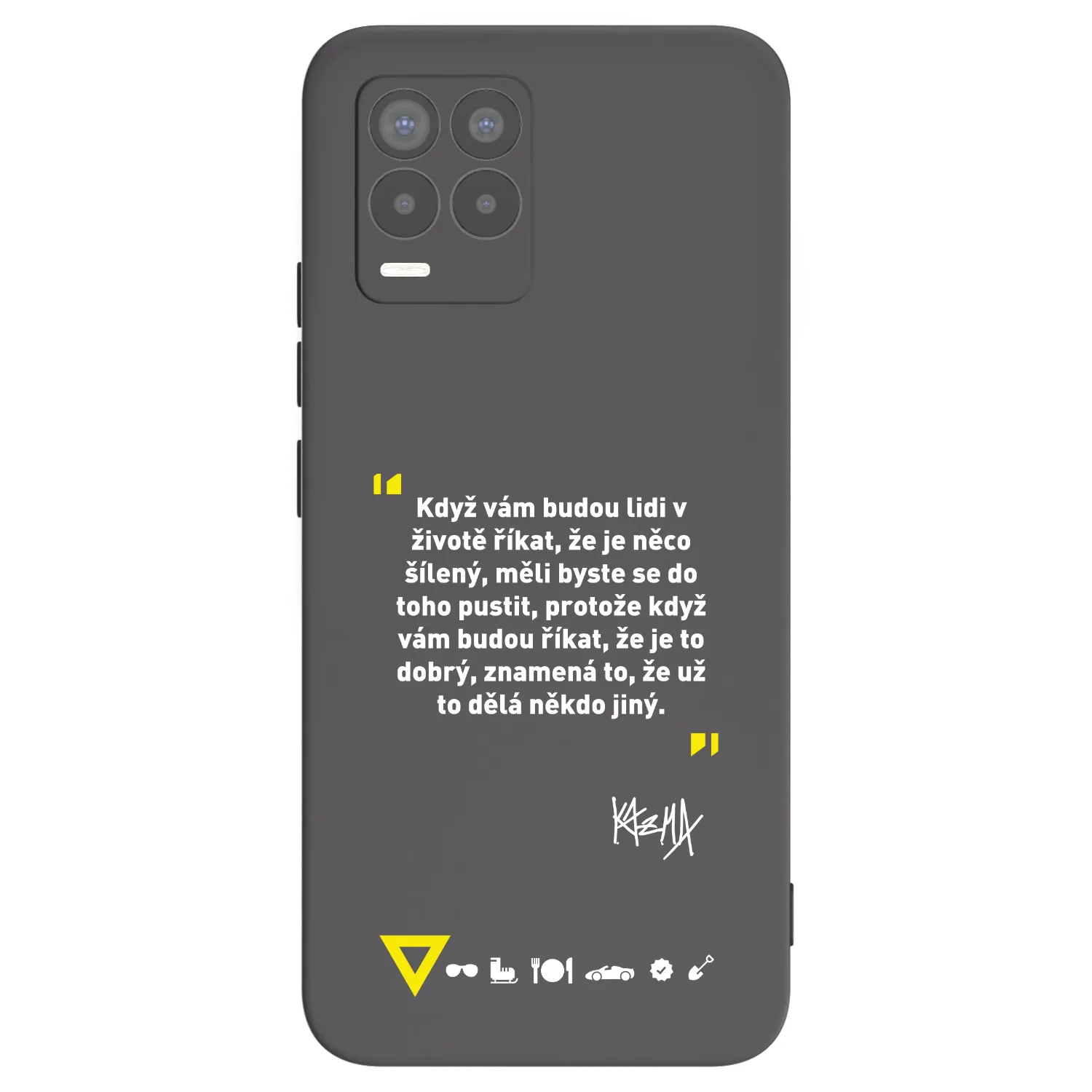 Picasee silikonový černý obal pro Realme 8 Pro - Kazma - MĚLI BYSTE SE DO TOHO PUSTIT