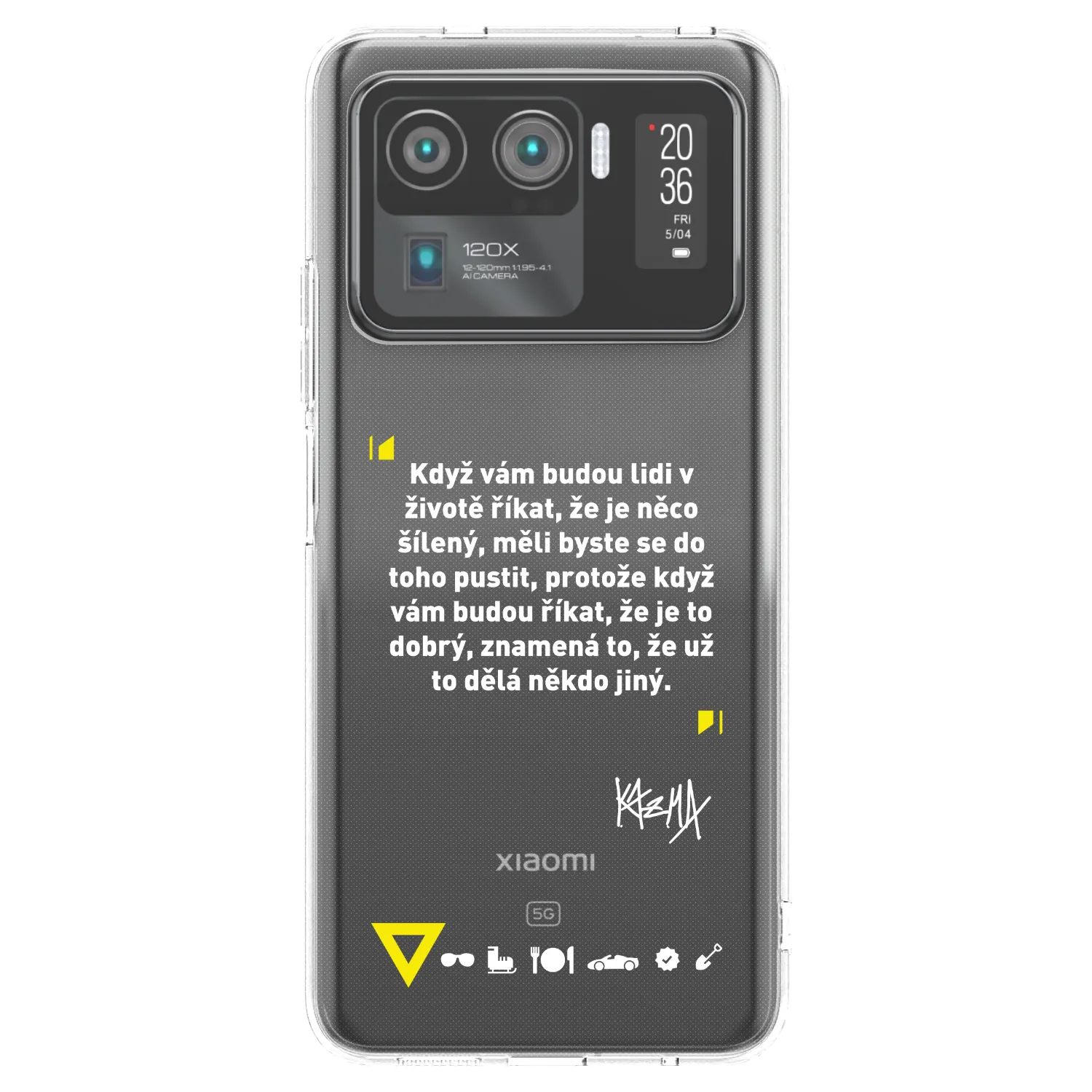 Picasee silikonový průhledný obal pro Xiaomi Mi 11 Ultra - Kazma - MĚLI BYSTE SE DO TOHO PUSTIT