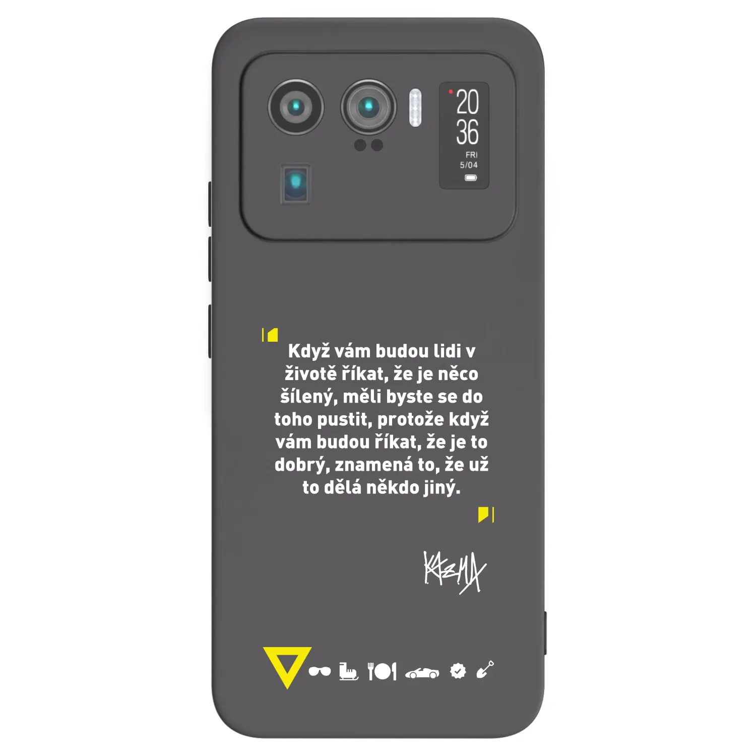 Picasee silikonový černý obal pro Xiaomi Mi 11 Ultra - Kazma - MĚLI BYSTE SE DO TOHO PUSTIT
