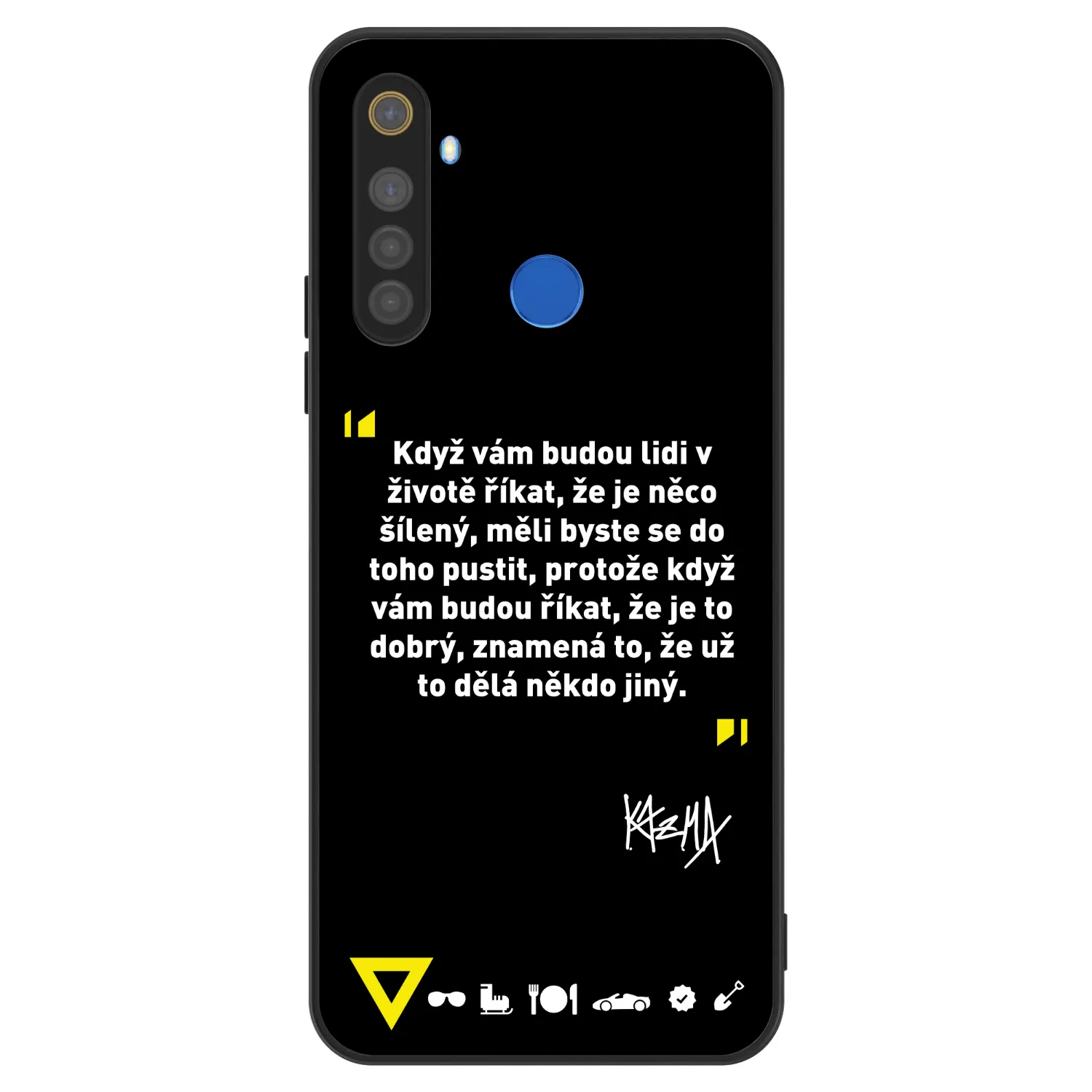 Picasee ULTIMATE CASE pro Realme 5 - Kazma - MĚLI BYSTE SE DO TOHO PUSTIT