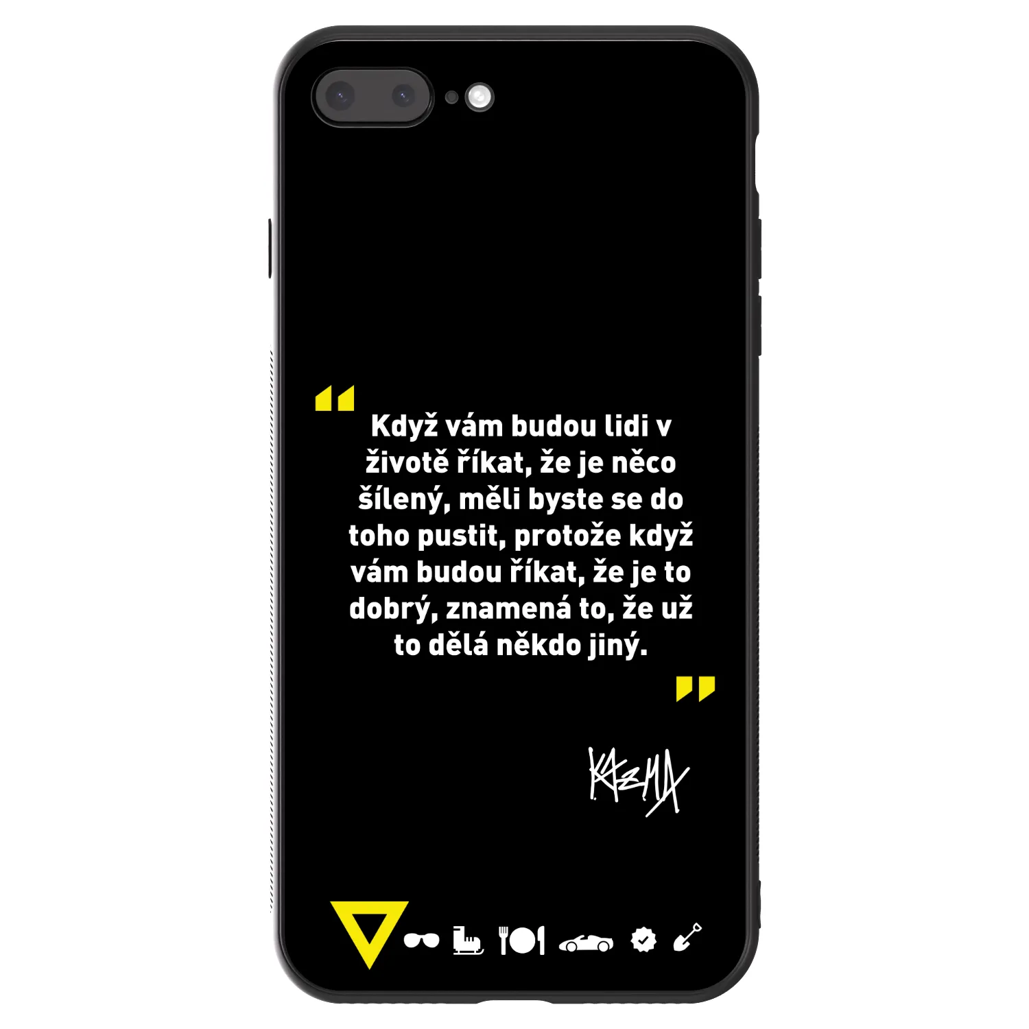Picasee ULTIMATE CASE pro Apple iPhone 8 Plus - Kazma - MĚLI BYSTE SE DO TOHO PUSTIT