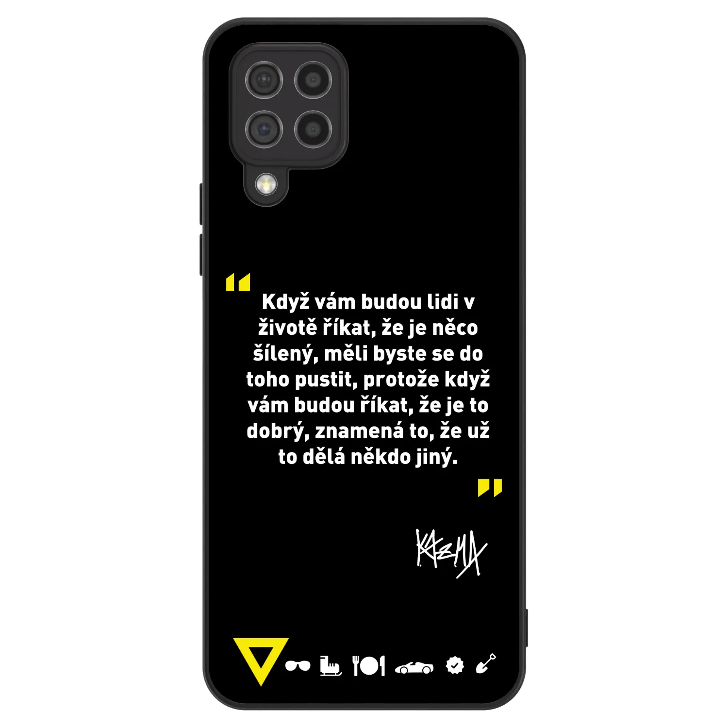 Picasee ULTIMATE CASE pro Samsung Galaxy A22 A225F 4G - Kazma - MĚLI BYSTE SE DO TOHO PUSTIT