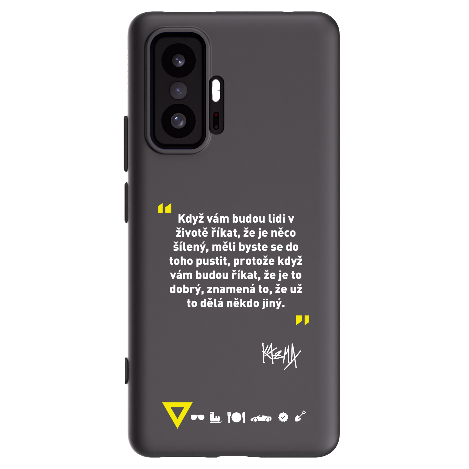 Picasee silikonový černý obal pro Xiaomi 11T - Kazma - MĚLI BYSTE SE DO TOHO PUSTIT