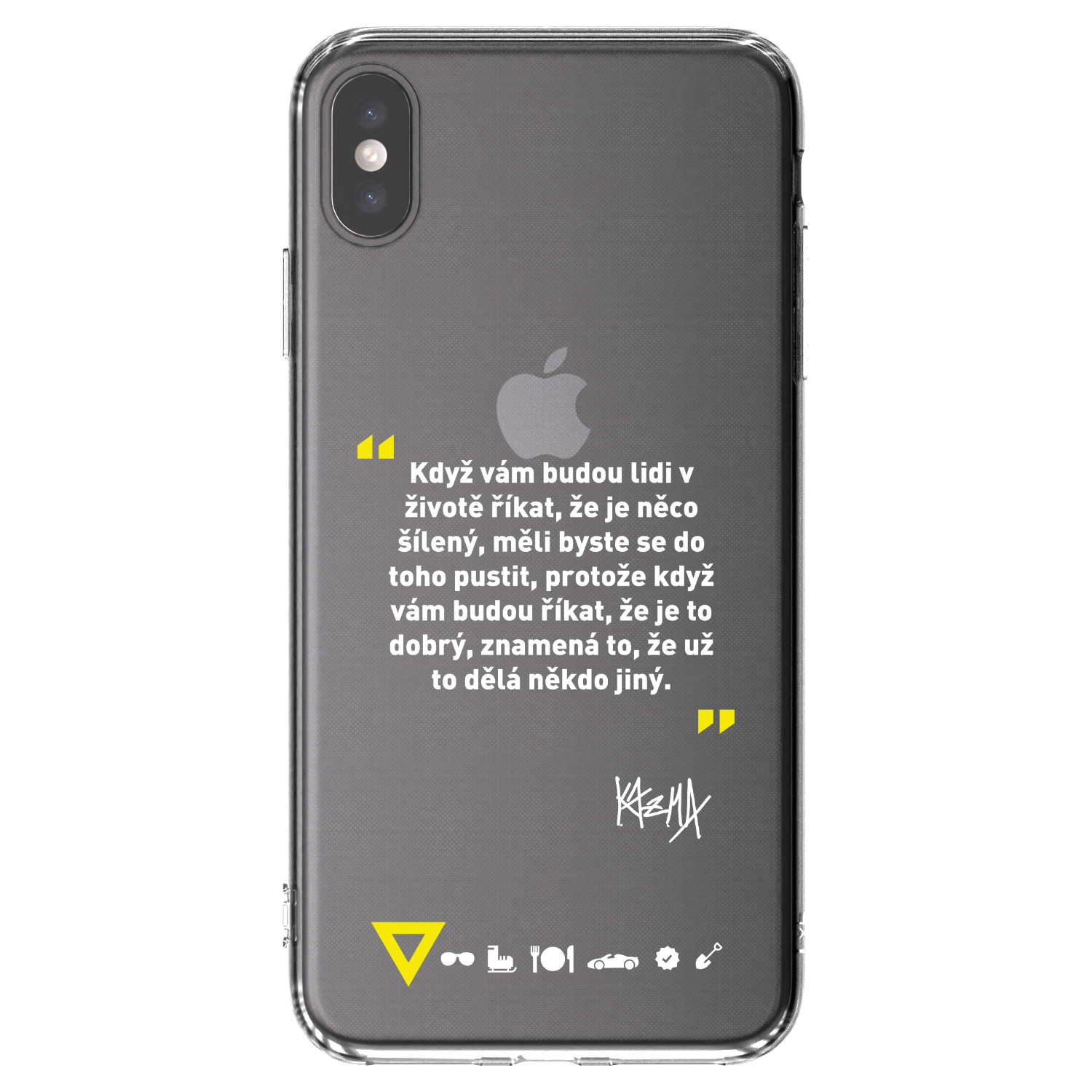 Picasee silikonový průhledný obal pro Apple iPhone XS Max - Kazma - MĚLI BYSTE SE DO TOHO PUSTIT