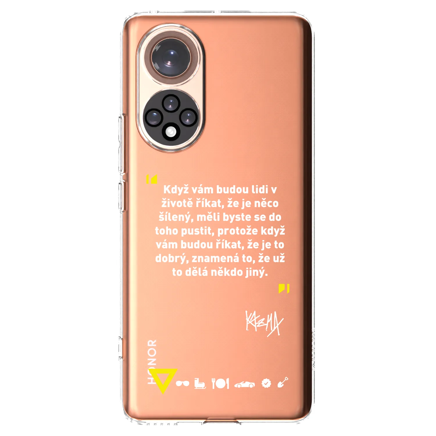 Picasee silikonový průhledný obal pro Honor 50 5G - Kazma - MĚLI BYSTE SE DO TOHO PUSTIT