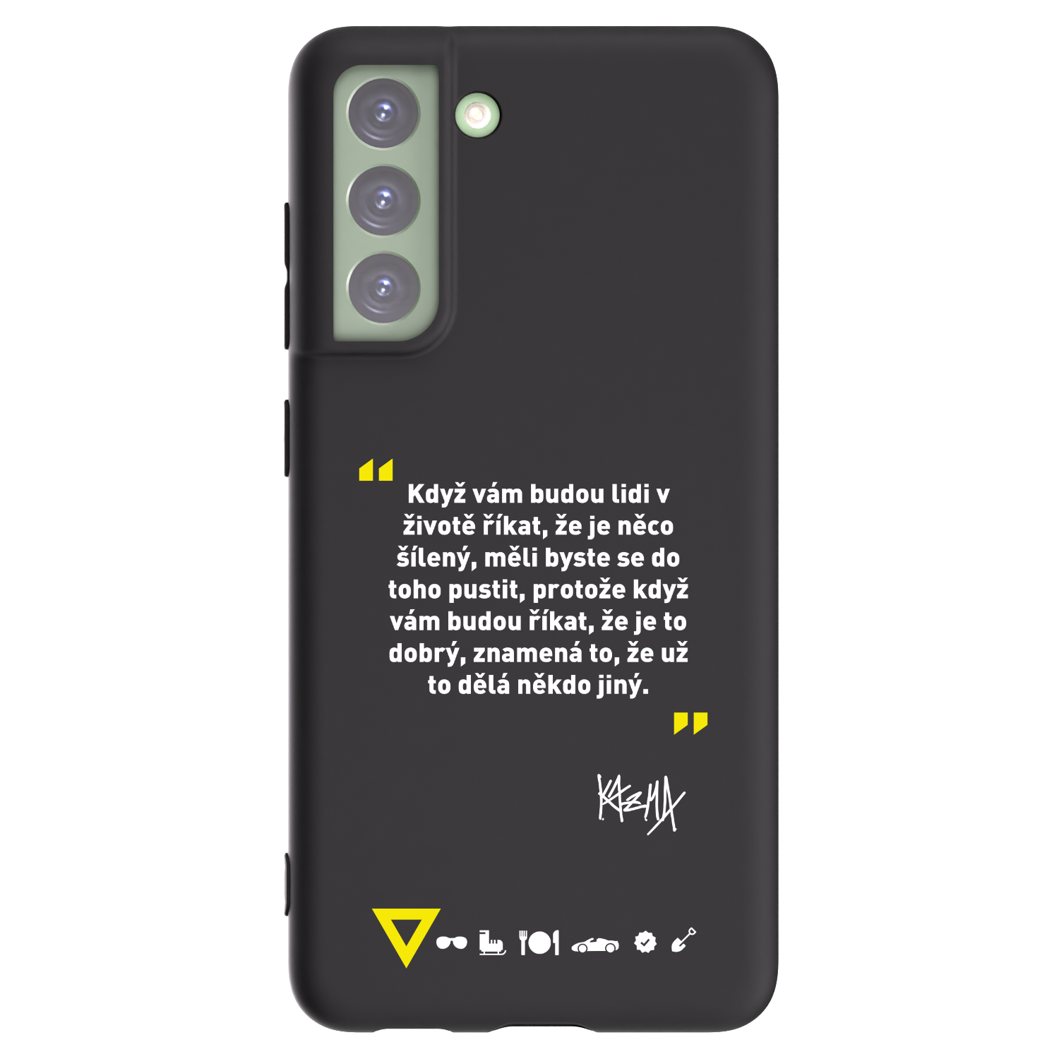 Picasee silikonový černý obal pro Samsung Galaxy S21 FE 5G - Kazma - MĚLI BYSTE SE DO TOHO PUSTIT