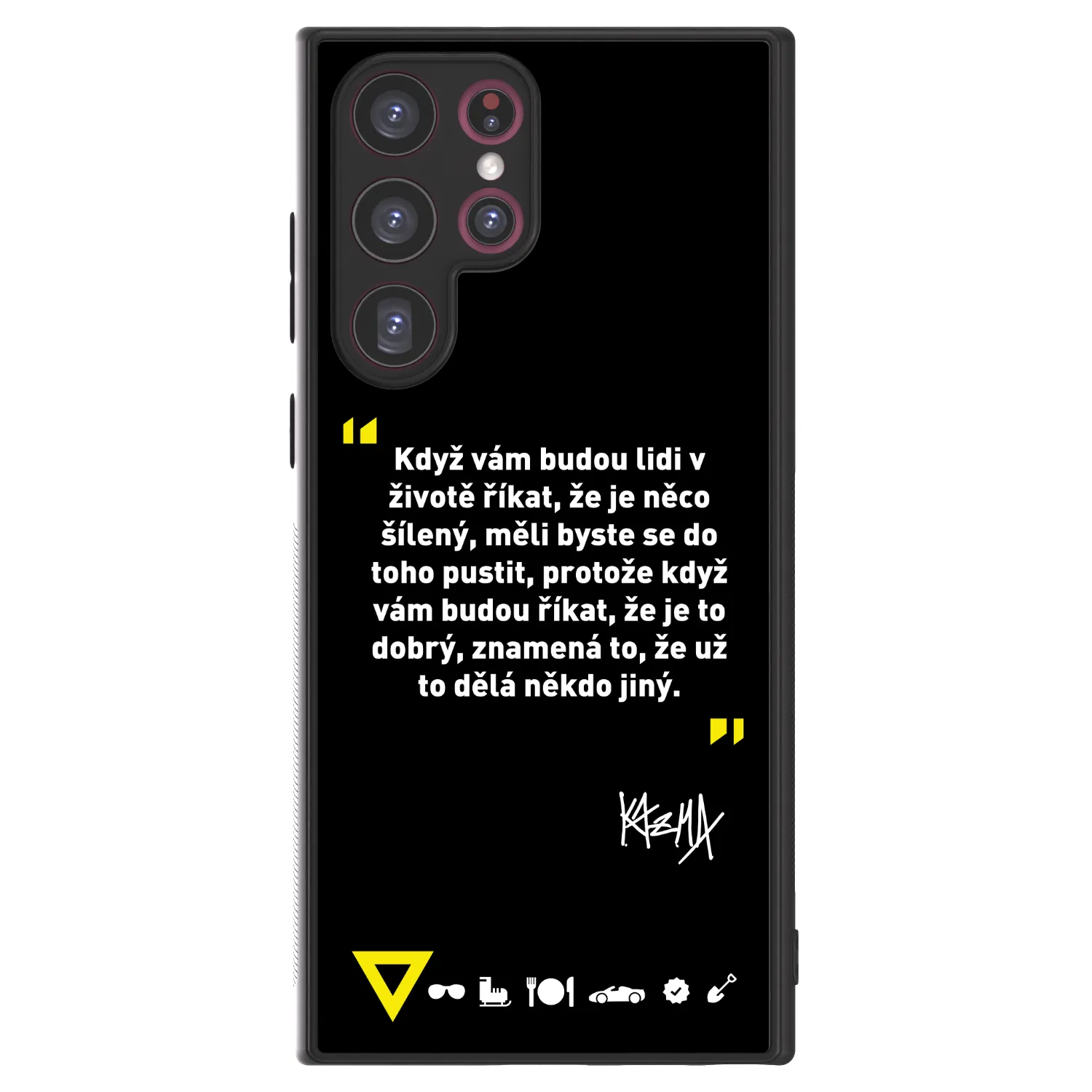 Picasee ULTIMATE CASE pro Samsung Galaxy S22 Ultra 5G - Kazma - MĚLI BYSTE SE DO TOHO PUSTIT