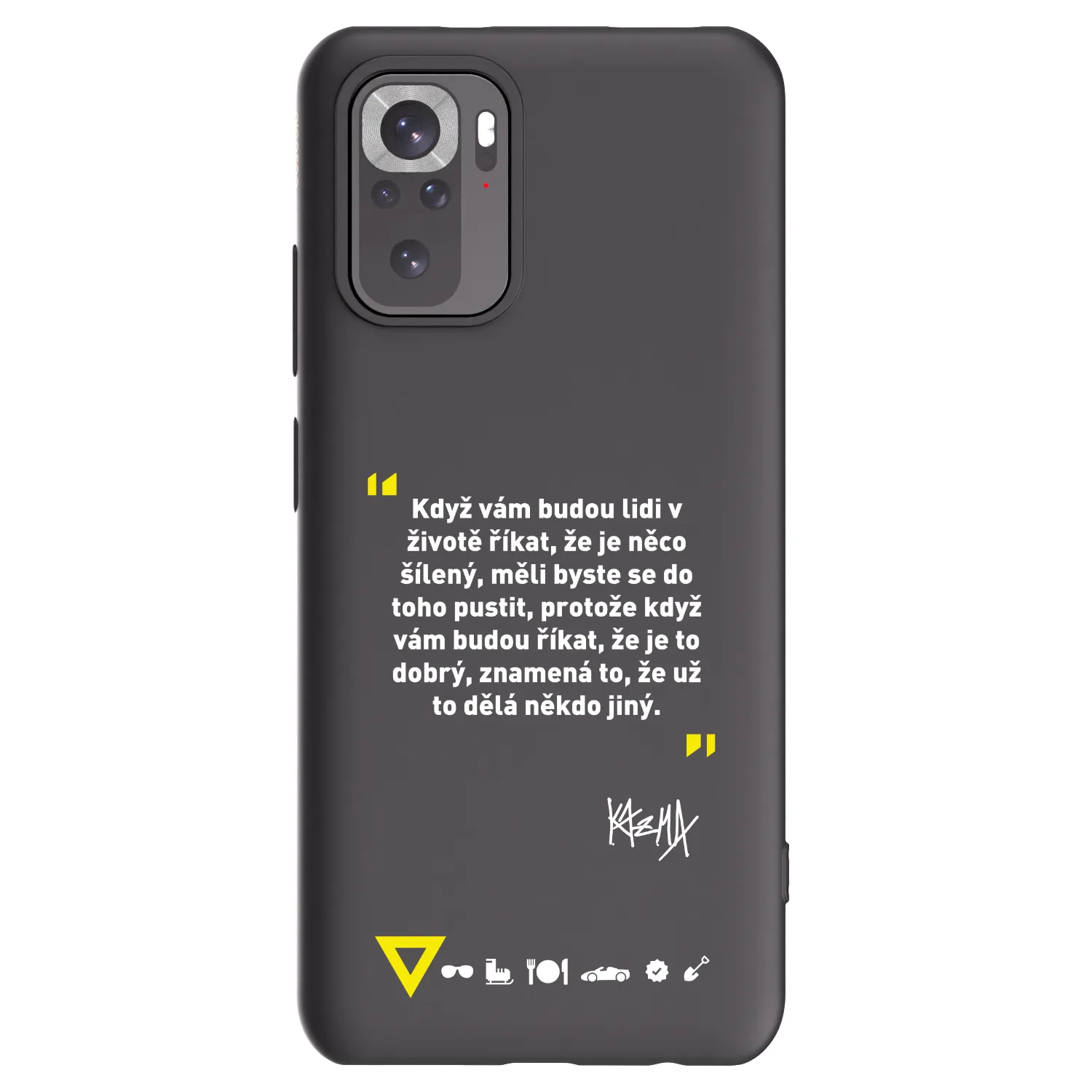 Picasee silikonový černý obal pro Xiaomi Redmi Note 11S 4G - Kazma - MĚLI BYSTE SE DO TOHO PUSTIT