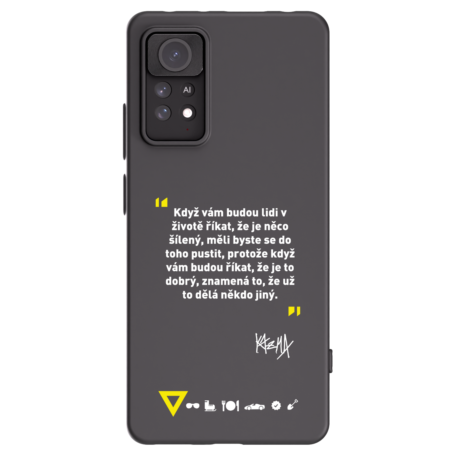 Picasee silikonový černý obal pro Xiaomi Redmi Note 11 Pro 5G - Kazma - MĚLI BYSTE SE DO TOHO PUSTIT