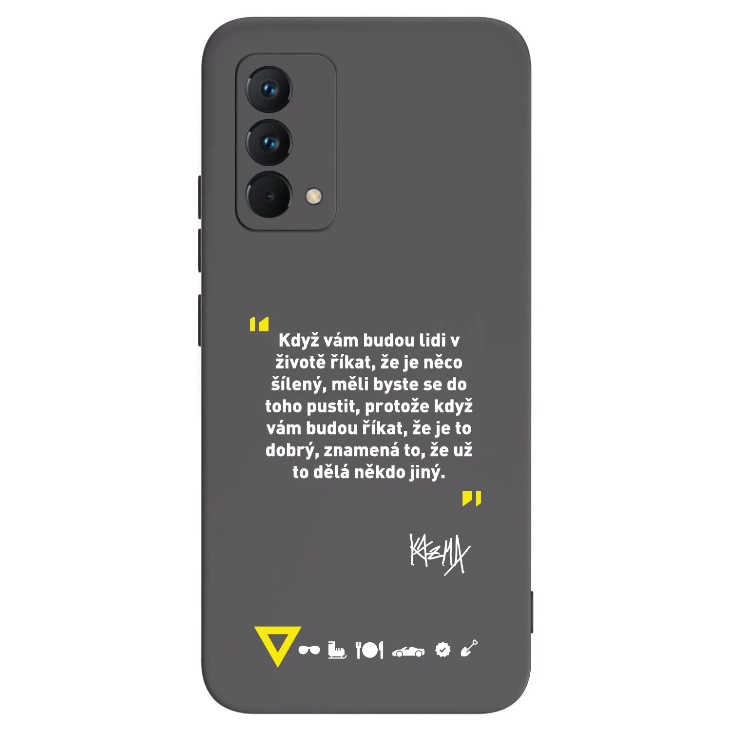 Picasee silikonový černý obal pro Realme GT Master Edition 5G - Kazma - MĚLI BYSTE SE DO TOHO PUSTIT