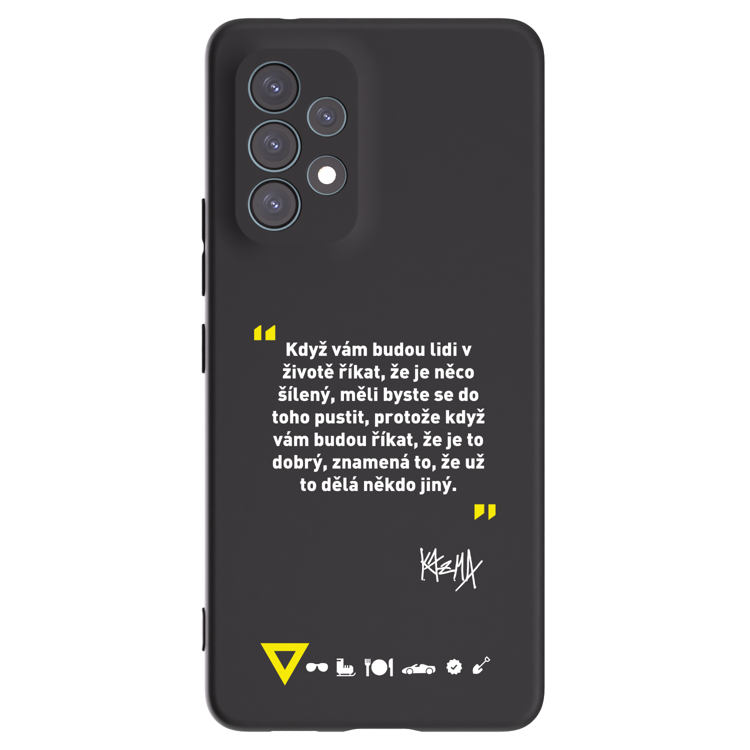 Picasee silikonový černý obal pro Samsung Galaxy A53 5G A536 - Kazma - MĚLI BYSTE SE DO TOHO PUSTIT