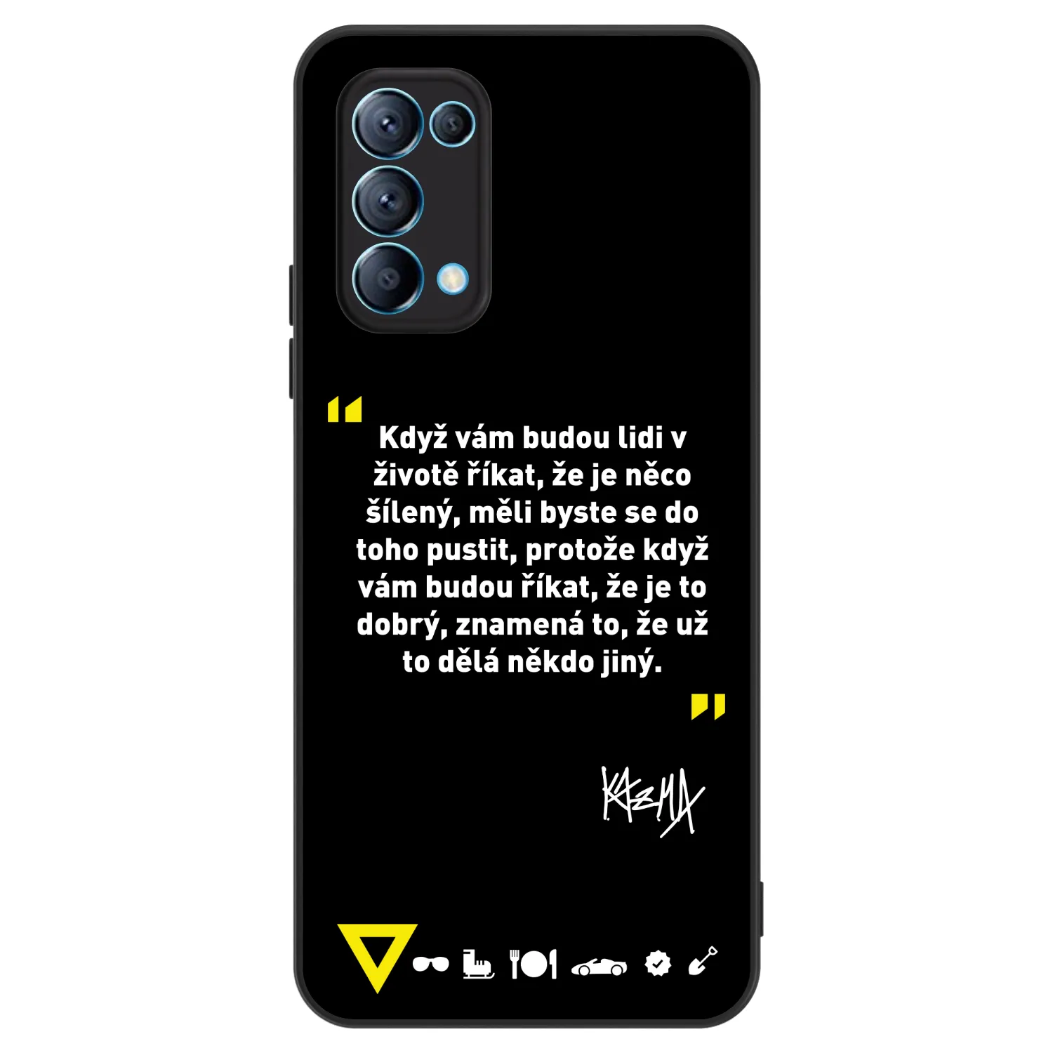 Picasee ULTIMATE CASE pro OPPO Reno 5 5G - Kazma - MĚLI BYSTE SE DO TOHO PUSTIT