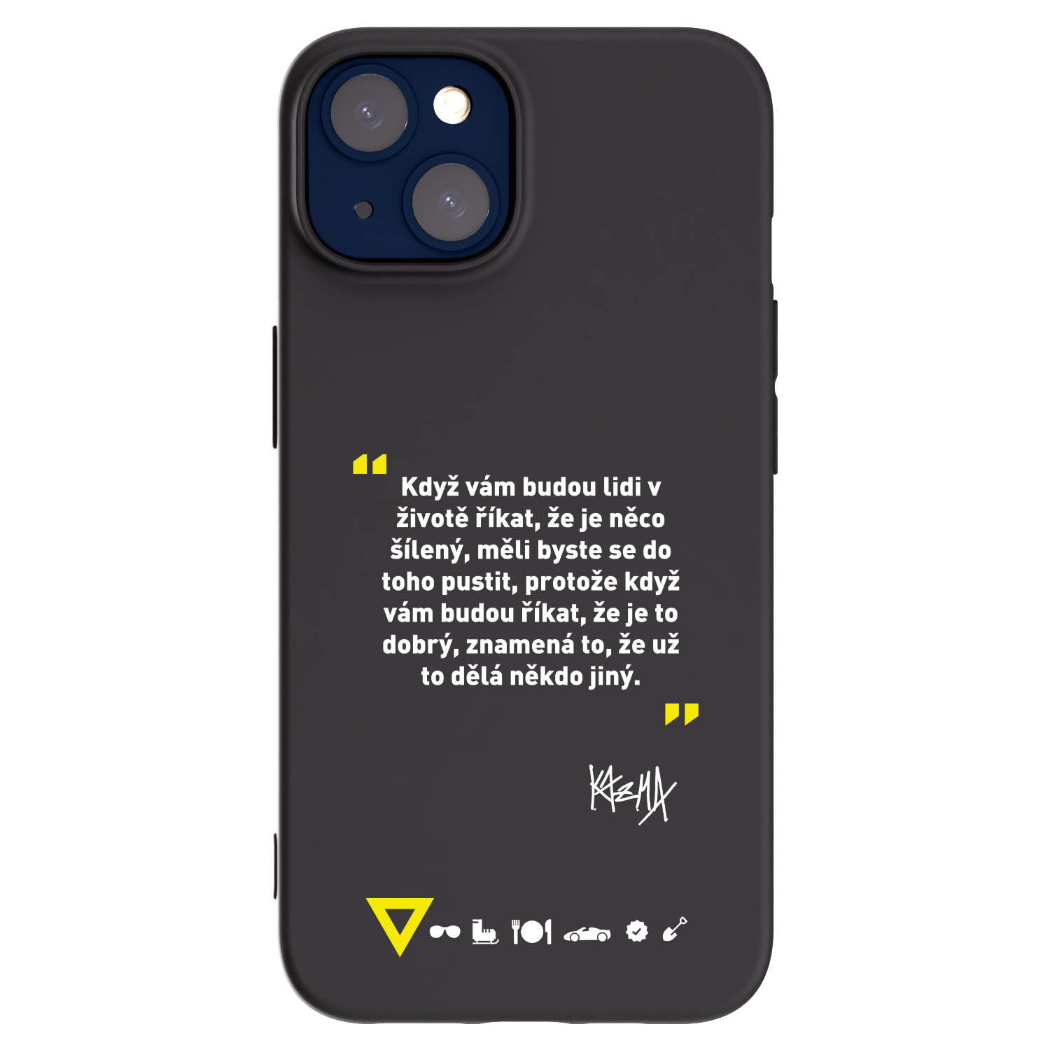 Picasee silikonový černý obal pro Apple iPhone 14 - Kazma - MĚLI BYSTE SE DO TOHO PUSTIT