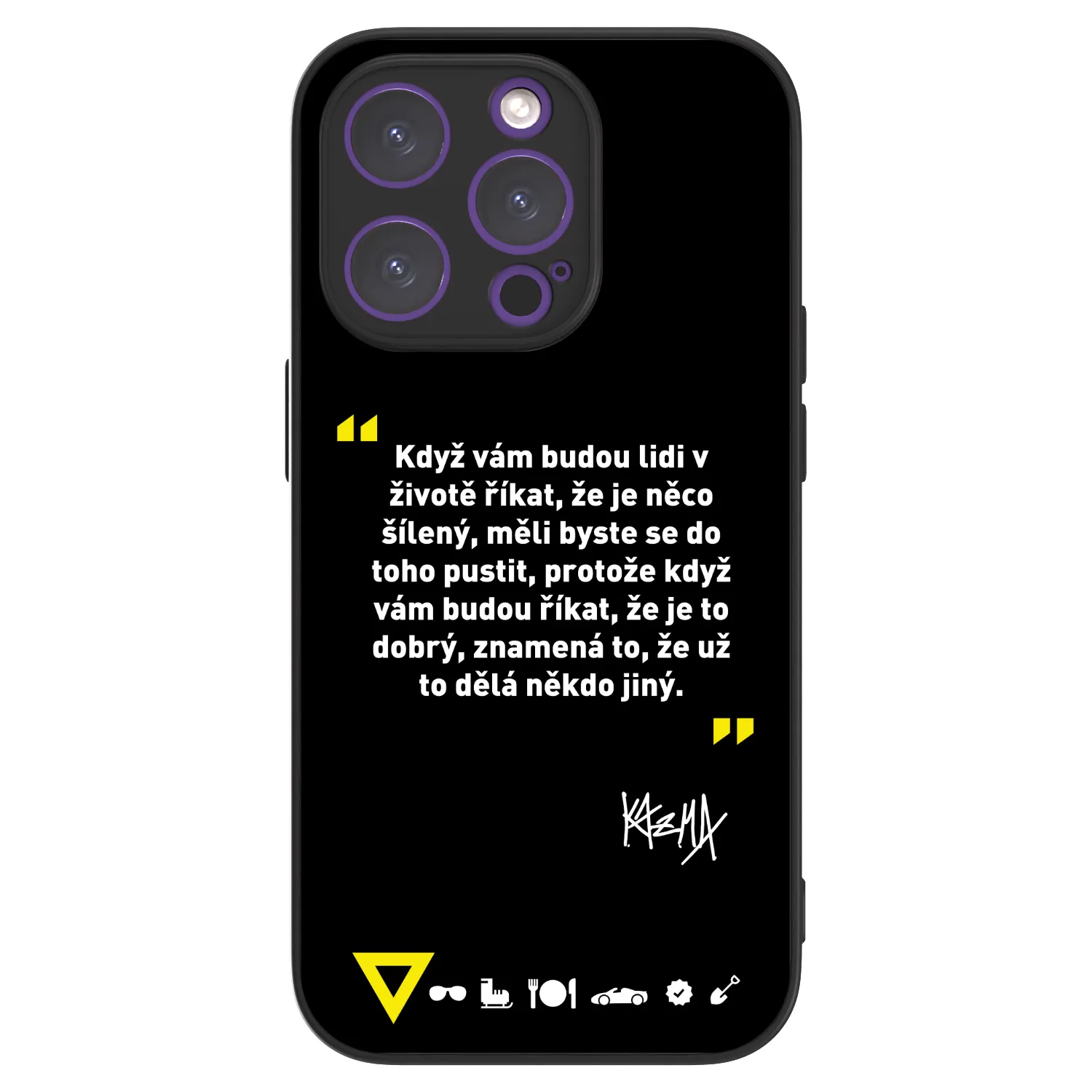 Picasee ULTIMATE CASE pro Apple iPhone 14 Pro - Kazma - MĚLI BYSTE SE DO TOHO PUSTIT