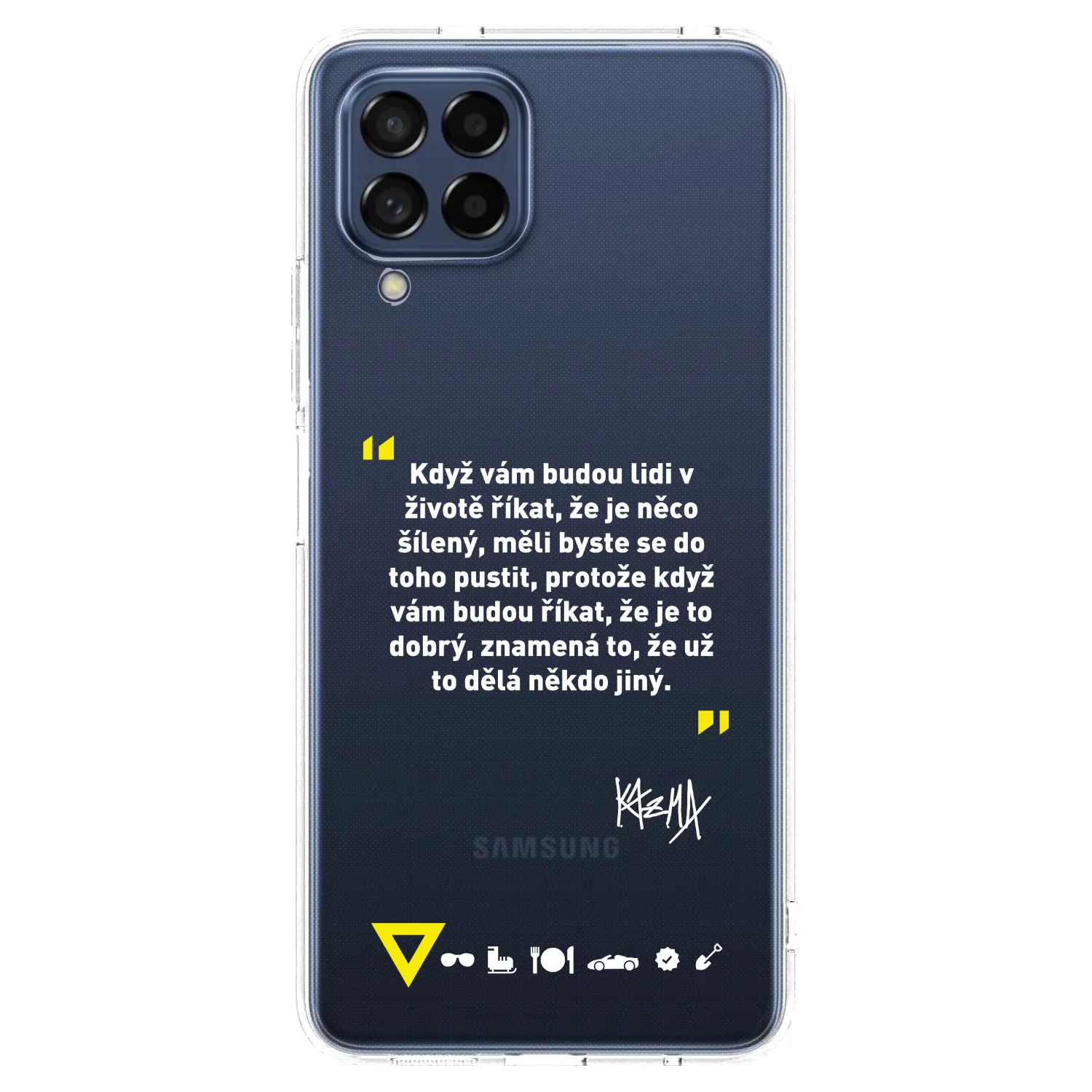 Picasee silikonový průhledný obal pro Samsung Galaxy M53 5G - Kazma - MĚLI BYSTE SE DO TOHO PUSTIT