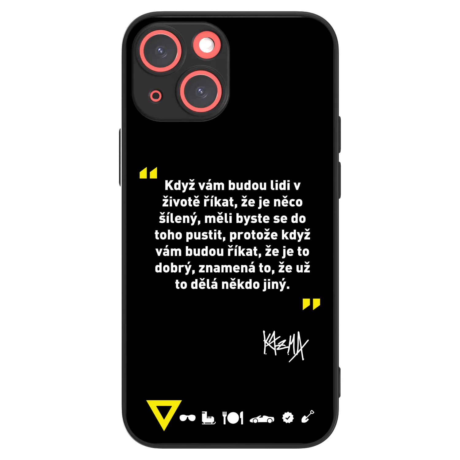 Picasee ULTIMATE CASE MagSafe pro Apple iPhone 13 mini - Kazma - MĚLI BYSTE SE DO TOHO PUSTIT