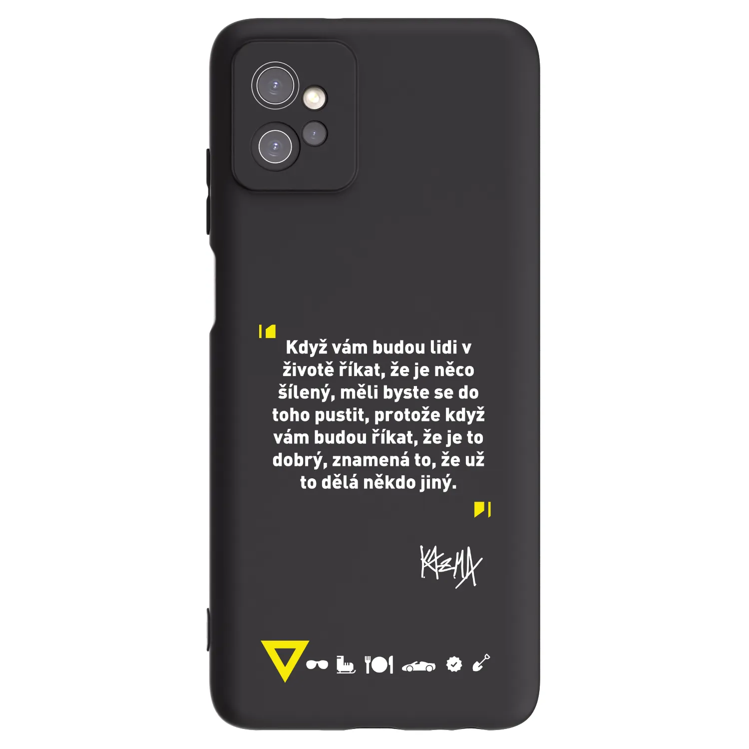 Picasee silikonový černý obal pro Motorola Moto G32 - Kazma - MĚLI BYSTE SE DO TOHO PUSTIT