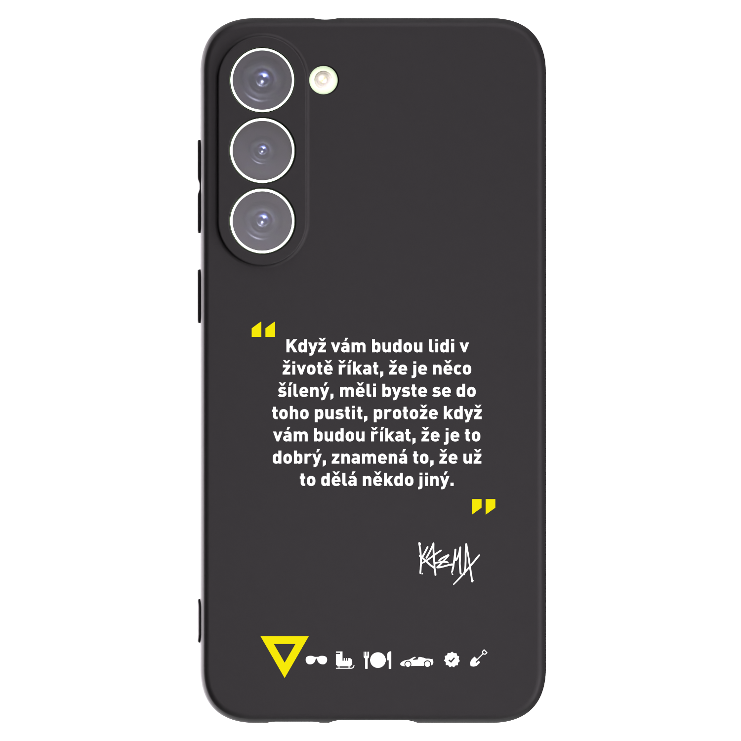 Picasee silikonový černý obal pro Samsung Galaxy S23+ 5G - Kazma - MĚLI BYSTE SE DO TOHO PUSTIT