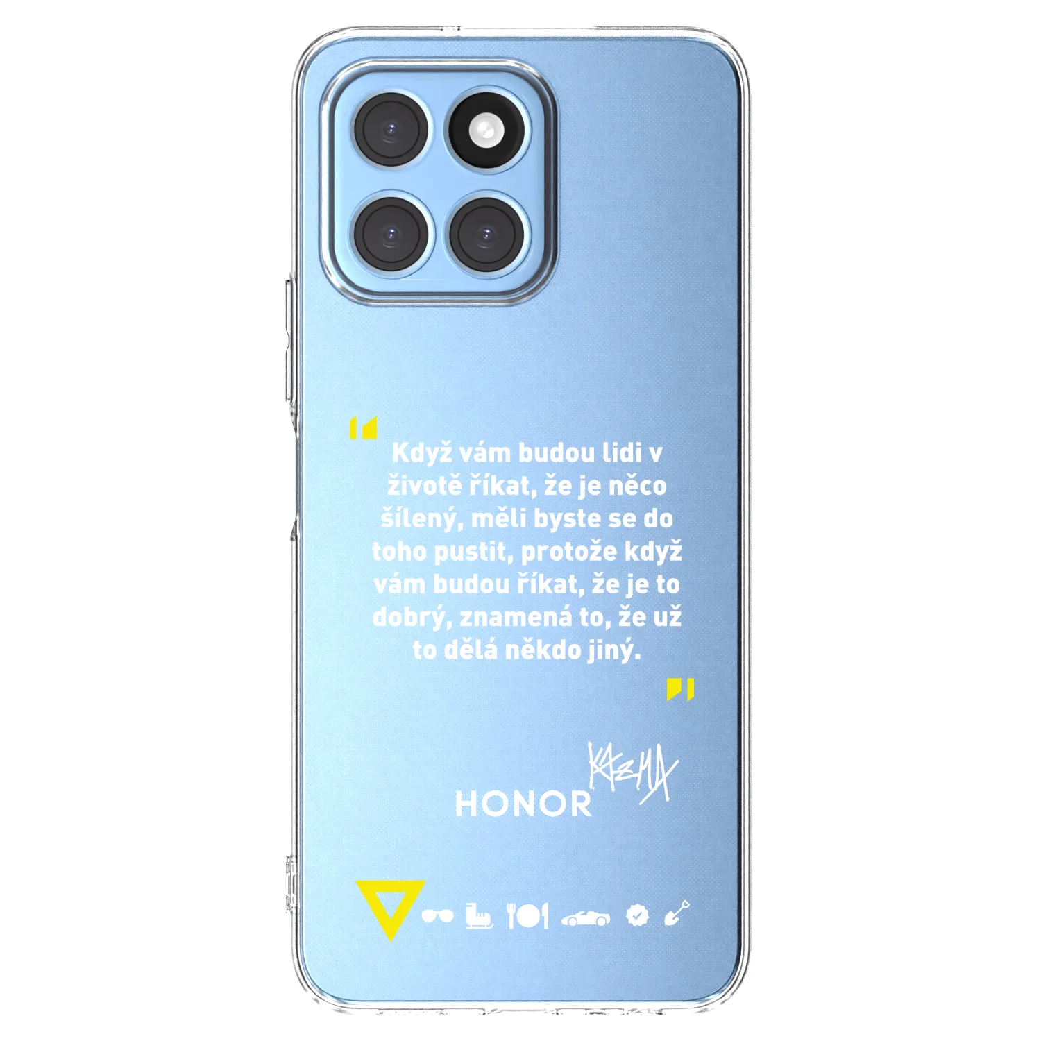 Picasee silikonový průhledný obal pro Honor X8 5G - Kazma - MĚLI BYSTE SE DO TOHO PUSTIT