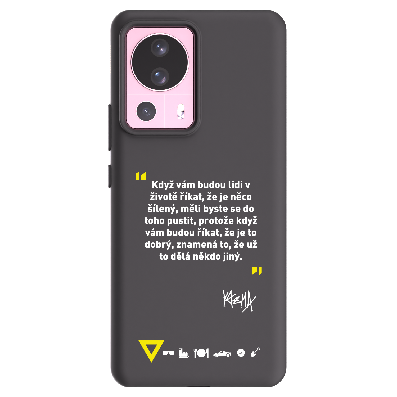 Picasee silikonový černý obal pro Xiaomi 13 Lite - Kazma - MĚLI BYSTE SE DO TOHO PUSTIT