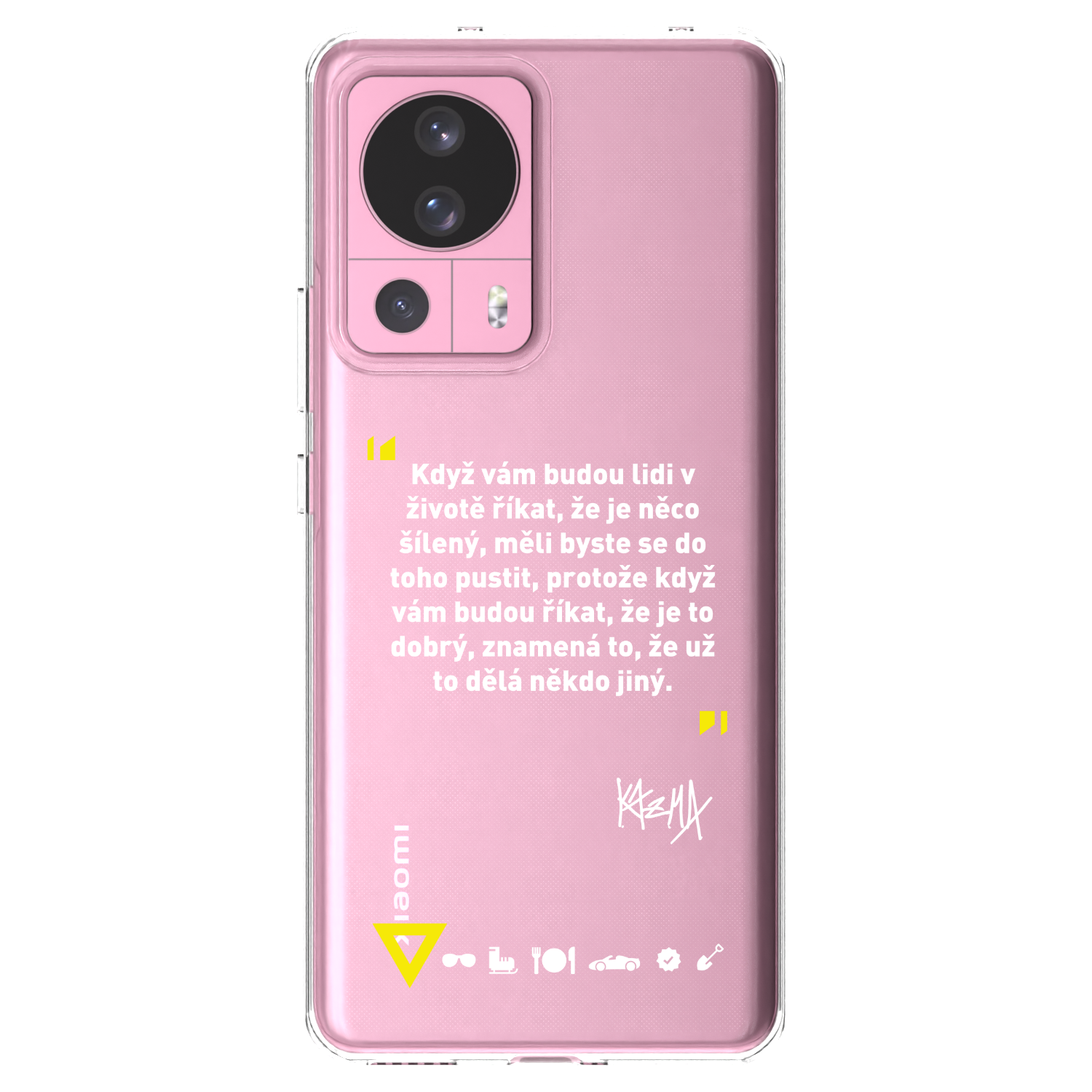 Picasee silikonový průhledný obal pro Xiaomi 13 Lite - Kazma - MĚLI BYSTE SE DO TOHO PUSTIT