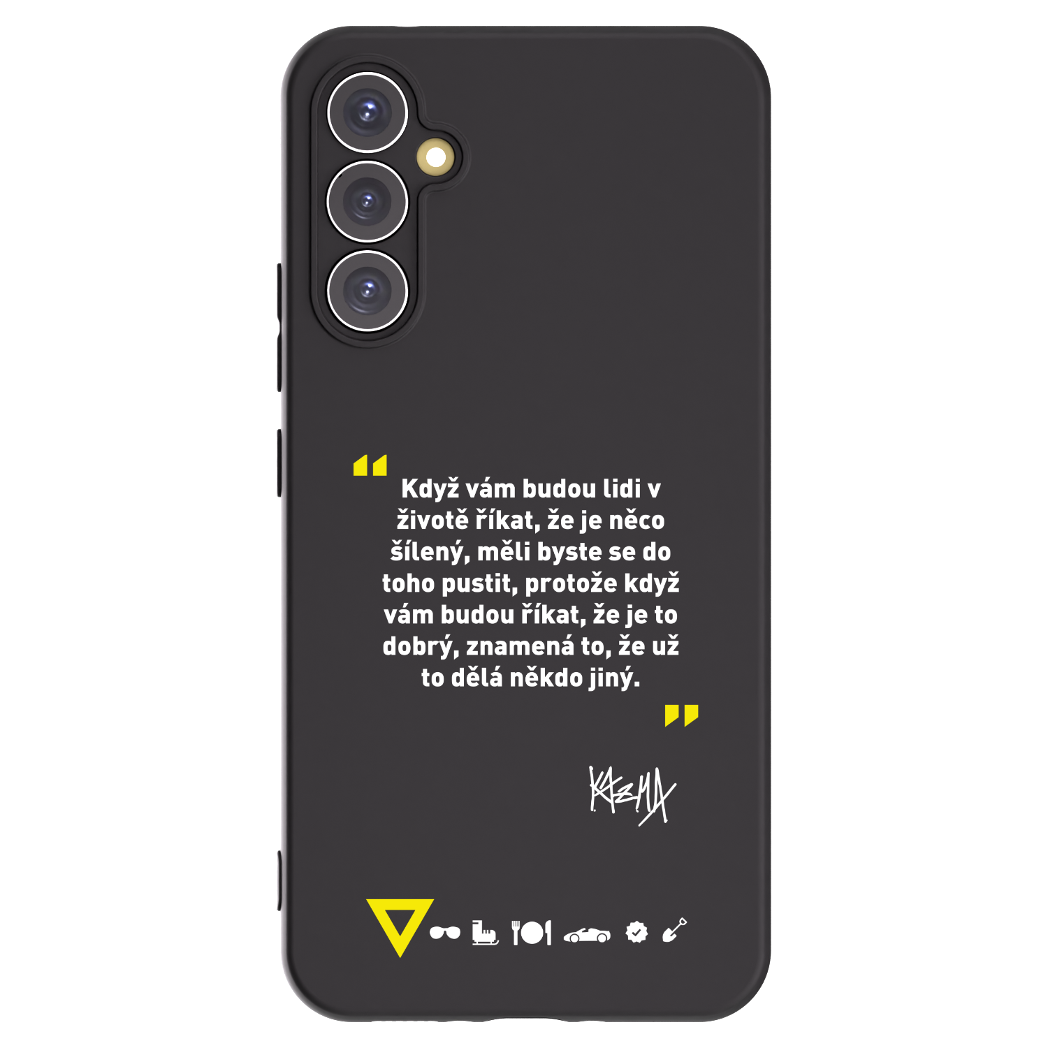 Picasee silikonový černý obal pro Samsung Galaxy A34 5G A346B - Kazma - MĚLI BYSTE SE DO TOHO PUSTIT