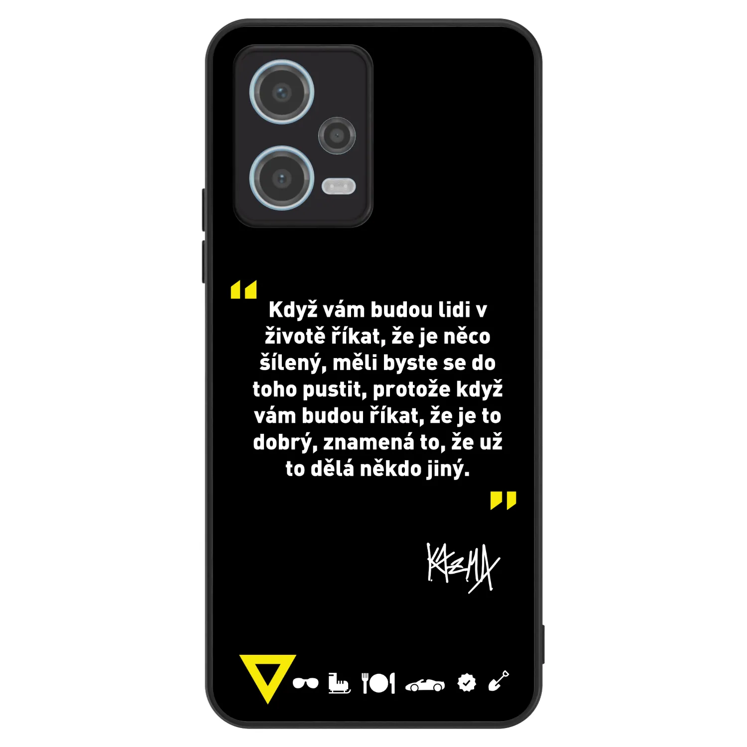 Picasee ULTIMATE CASE pro Xiaomi Redmi Note 12 5G - Kazma - MĚLI BYSTE SE DO TOHO PUSTIT
