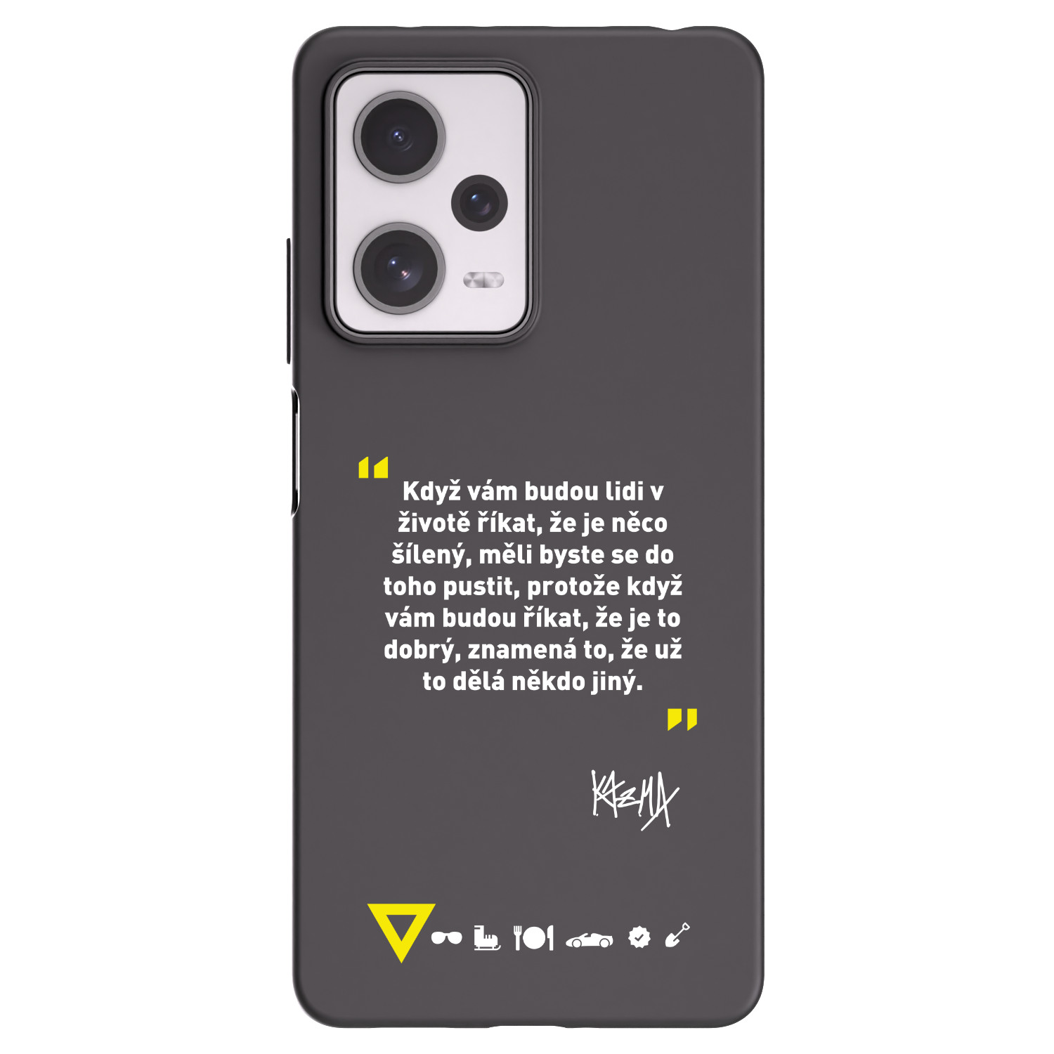 Picasee silikonový černý obal pro Xiaomi Redmi Note 12 Pro+ 5G - Kazma - MĚLI BYSTE SE DO TOHO PUSTIT
