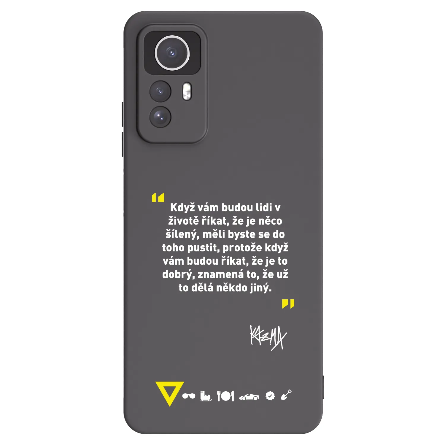Picasee silikonový černý obal pro Xiaomi Redmi Note 12S - Kazma - MĚLI BYSTE SE DO TOHO PUSTIT