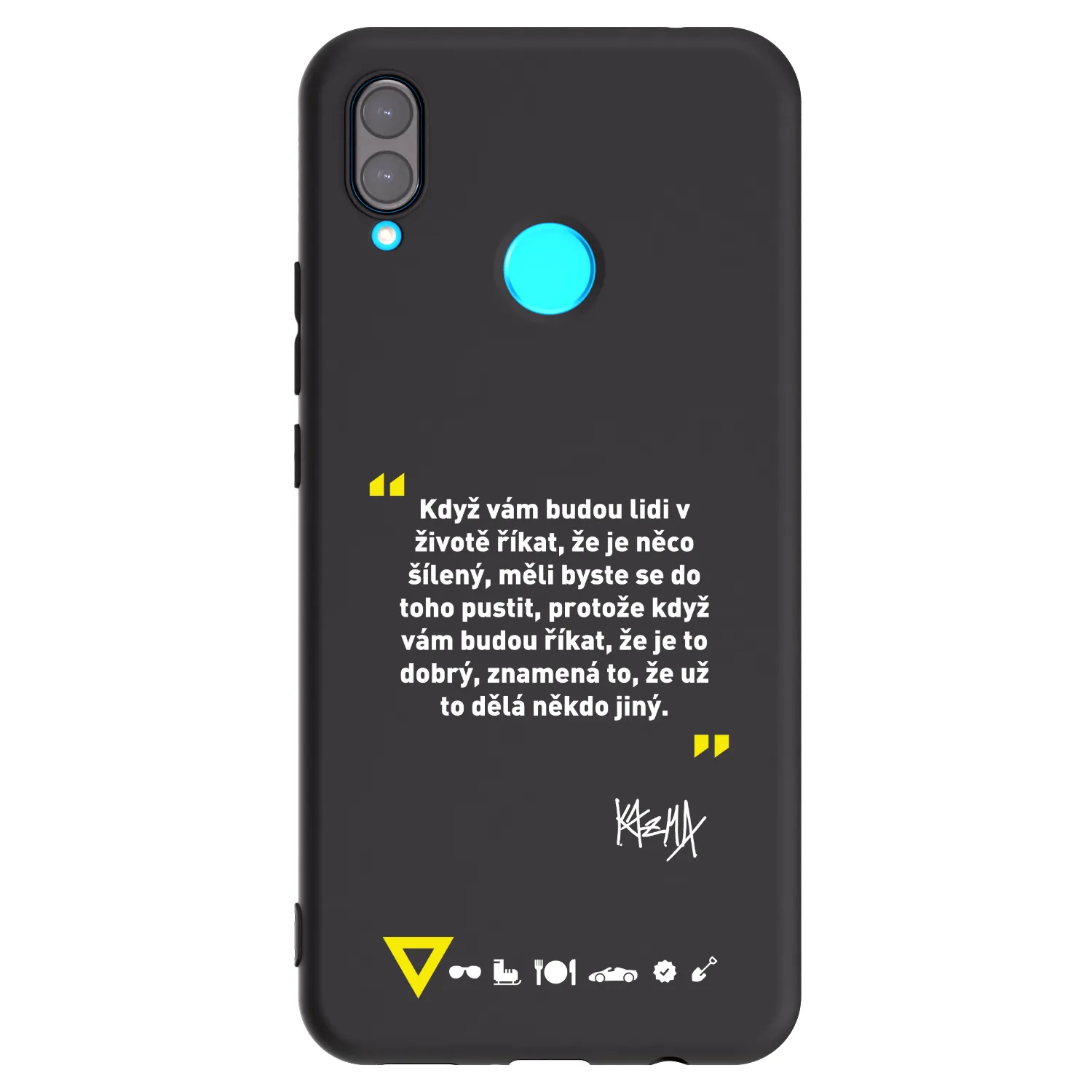 Picasee silikonový černý obal pro Huawei Nova 3i - Kazma - MĚLI BYSTE SE DO TOHO PUSTIT