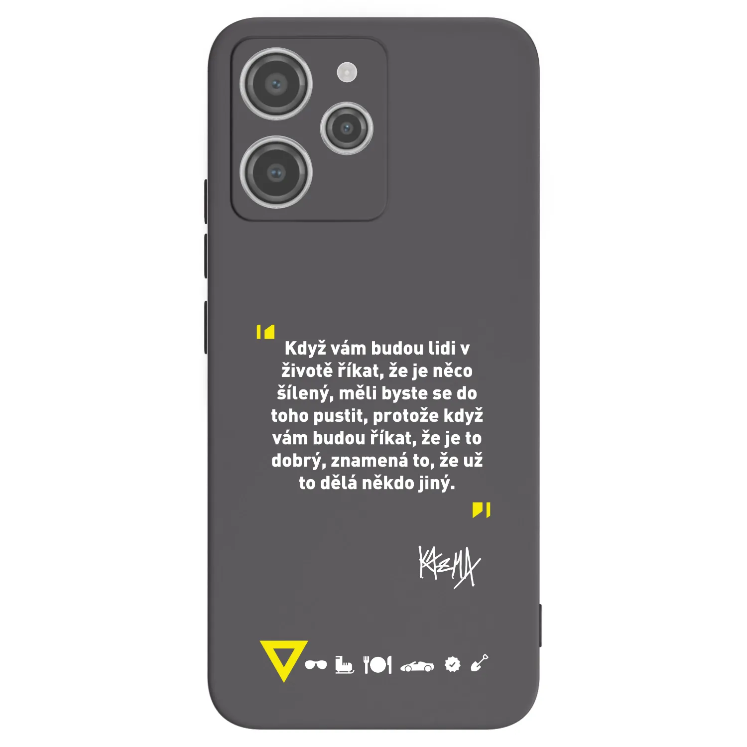 Picasee silikonový černý obal pro Xiaomi Redmi 12 4G - Kazma - MĚLI BYSTE SE DO TOHO PUSTIT