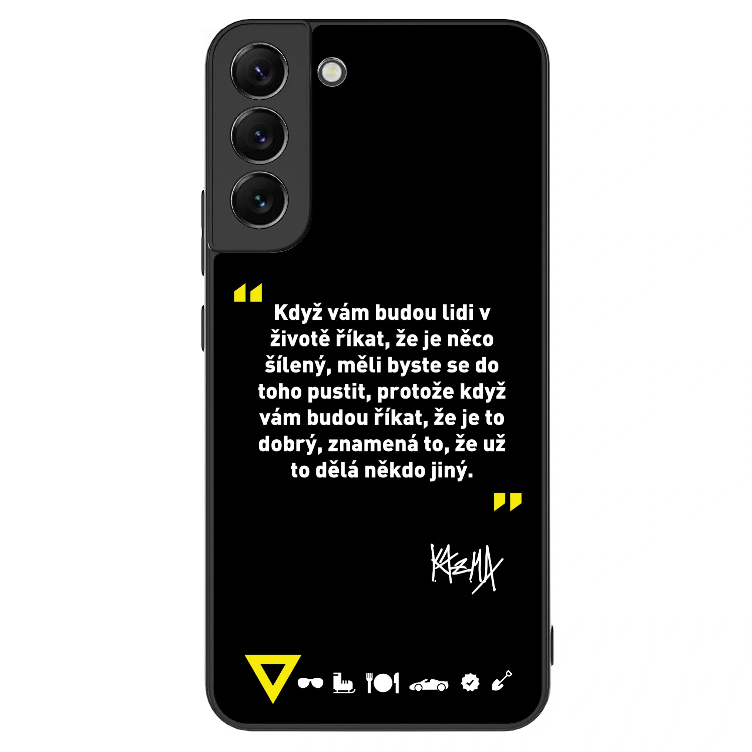 Picasee ULTIMATE CASE PowerShare pro Samsung Galaxy S22+ 5G - Kazma - MĚLI BYSTE SE DO TOHO PUSTIT