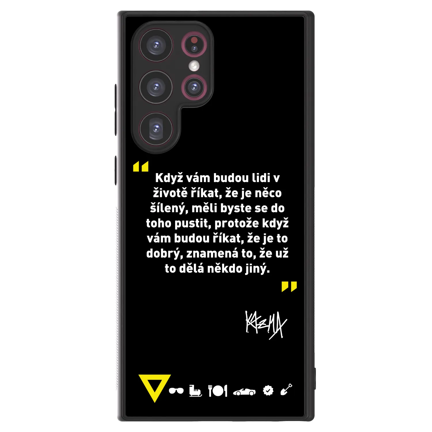 Picasee ULTIMATE CASE PowerShare pro Samsung Galaxy S22 Ultra 5G - Kazma - MĚLI BYSTE SE DO TOHO PUSTIT