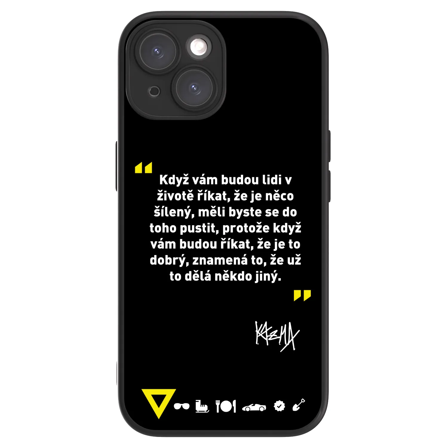 Picasee ULTIMATE CASE MagSafe pro Apple iPhone 15 - Kazma - MĚLI BYSTE SE DO TOHO PUSTIT