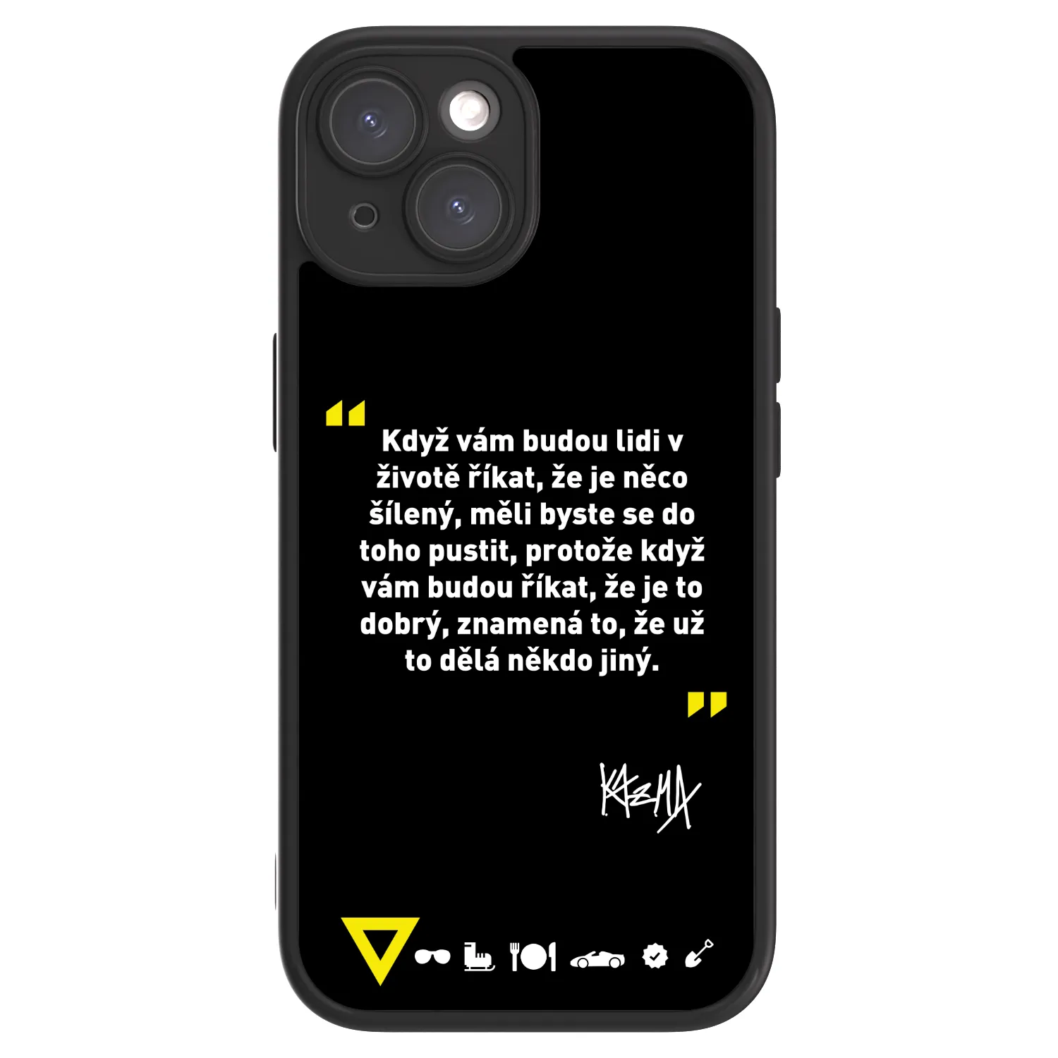 Picasee ULTIMATE CASE pro Apple iPhone 15 - Kazma - MĚLI BYSTE SE DO TOHO PUSTIT