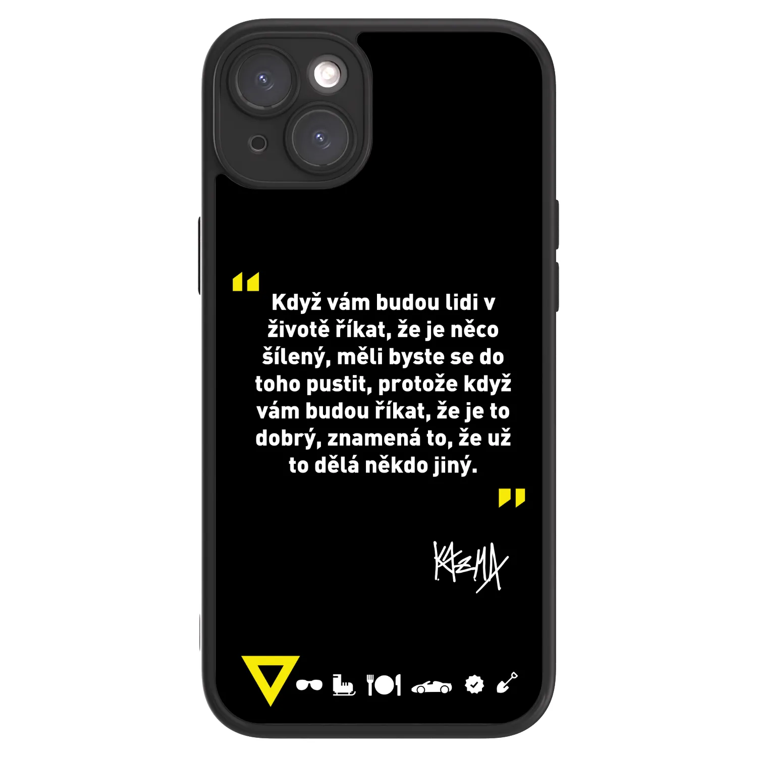 Picasee ULTIMATE CASE MagSafe pro Apple iPhone 15 Plus - Kazma - MĚLI BYSTE SE DO TOHO PUSTIT