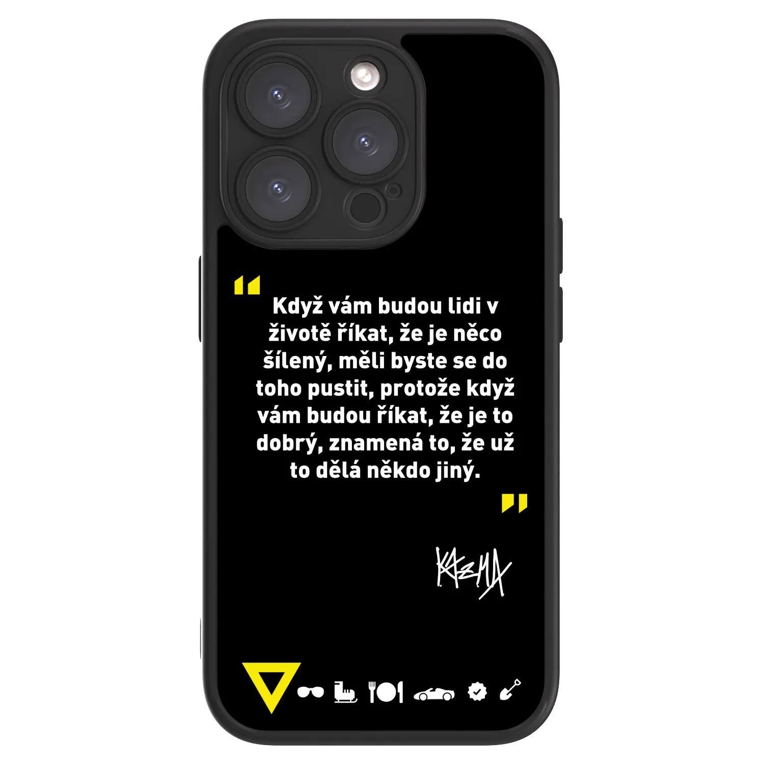 Picasee ULTIMATE CASE MagSafe pro Apple iPhone 15 Pro - Kazma - MĚLI BYSTE SE DO TOHO PUSTIT