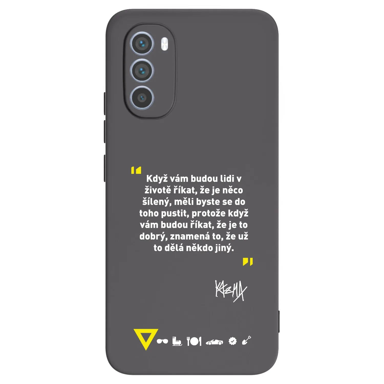 Picasee silikonový černý obal pro Motorola Moto G62 - Kazma - MĚLI BYSTE SE DO TOHO PUSTIT