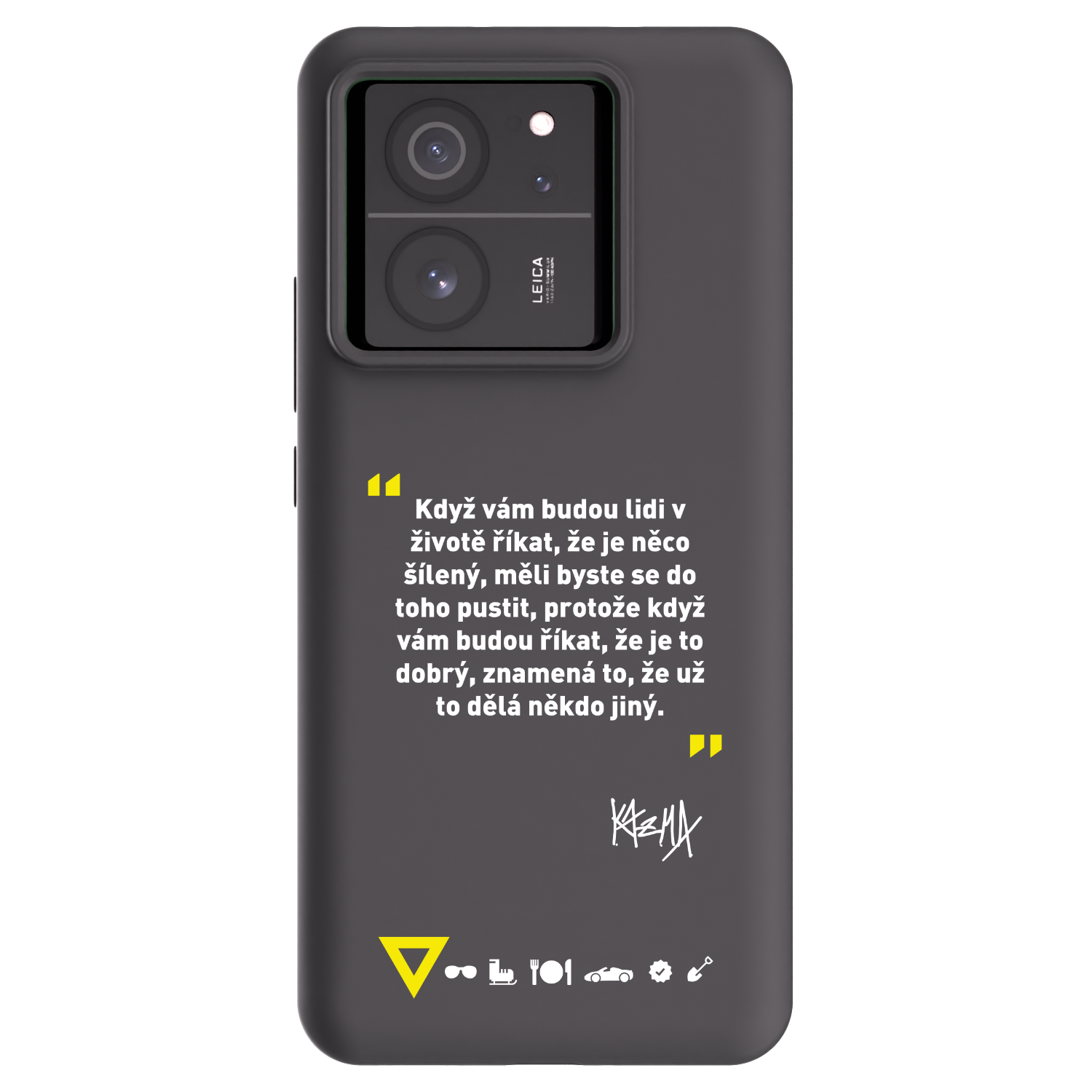 Picasee silikonový černý obal pro Xiaomi 13T - Kazma - MĚLI BYSTE SE DO TOHO PUSTIT