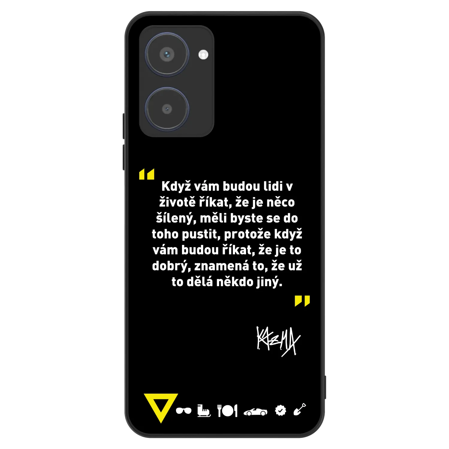 Picasee ULTIMATE CASE pro Realme 10 4G - Kazma - MĚLI BYSTE SE DO TOHO PUSTIT