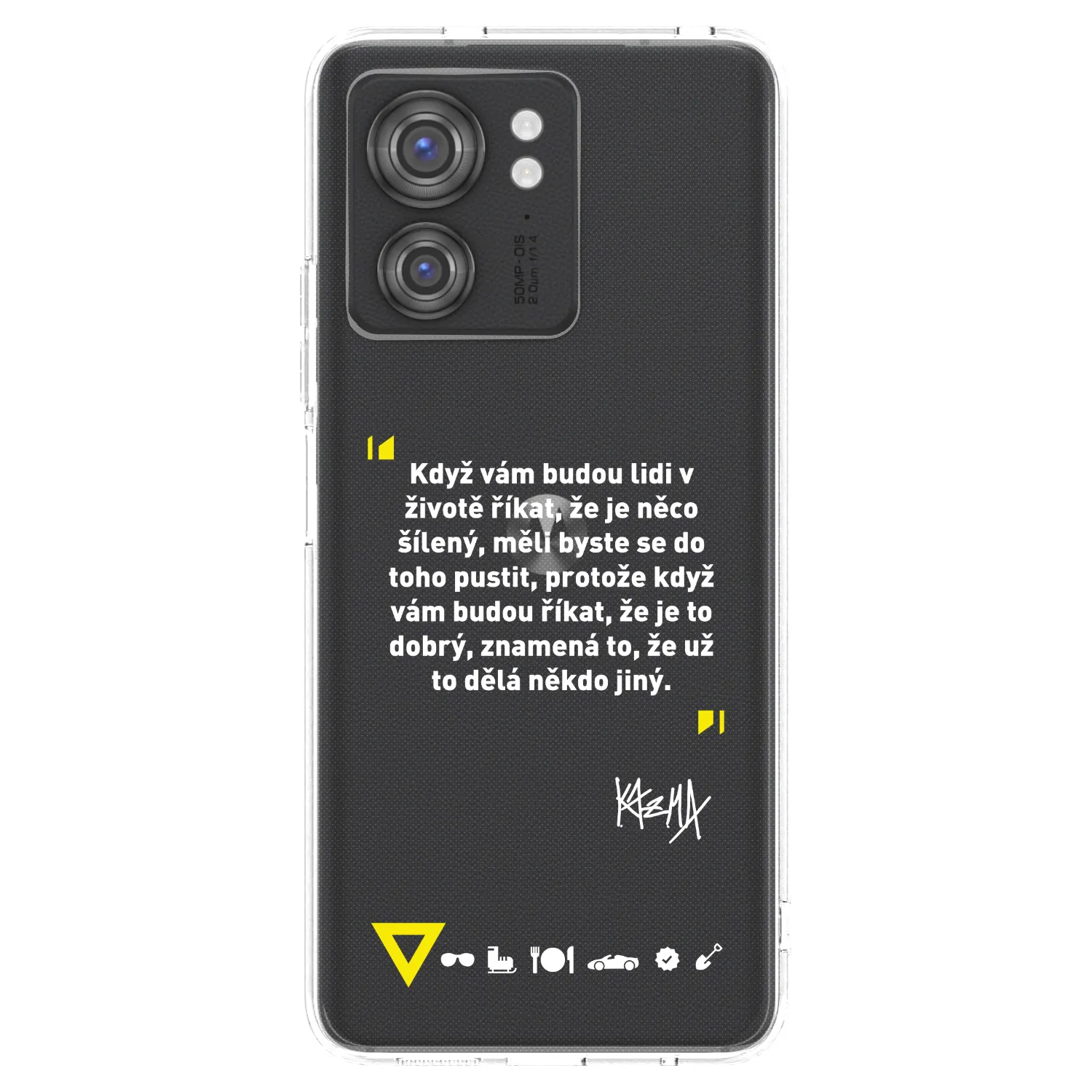 Picasee silikonový průhledný obal pro Motorola Edge 40 - Kazma - MĚLI BYSTE SE DO TOHO PUSTIT