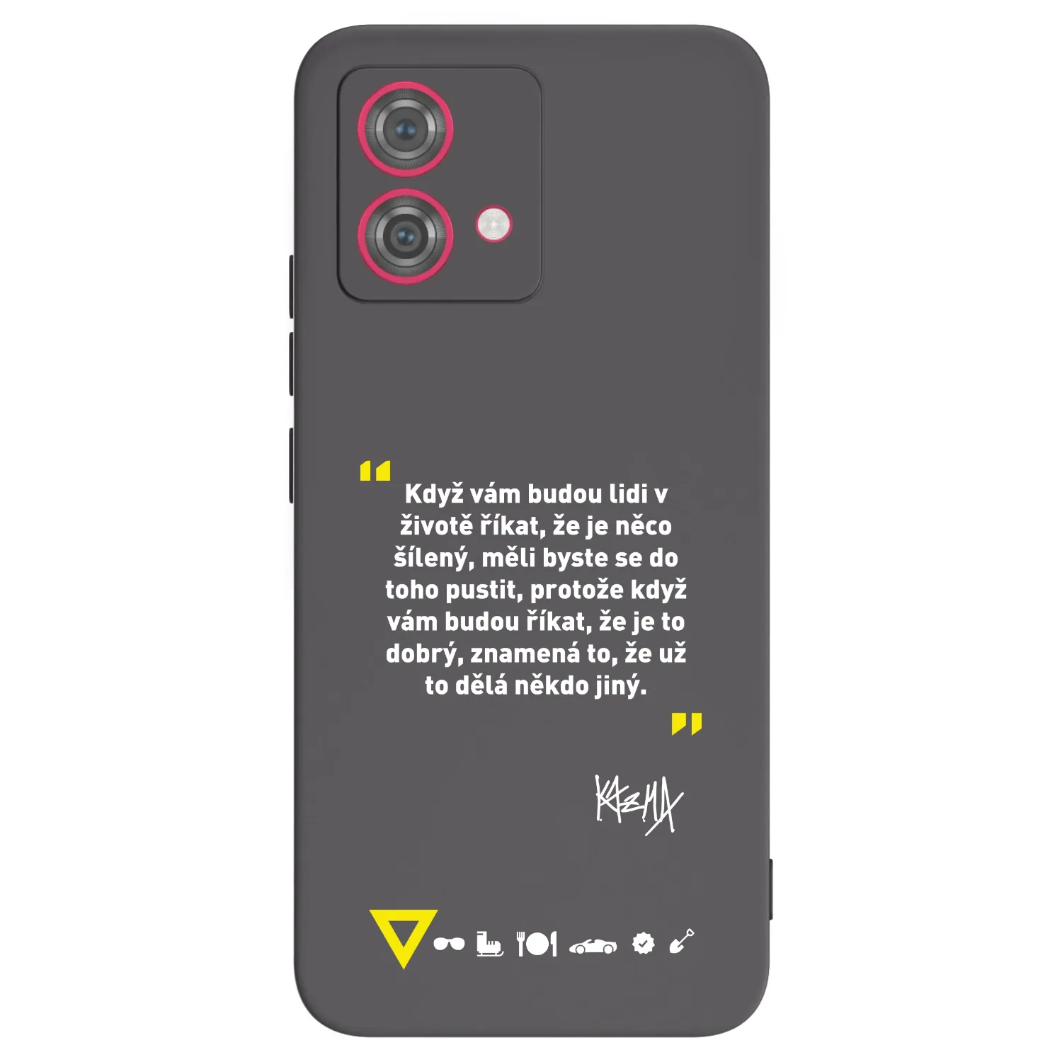 Picasee silikonový černý obal pro Motorola Moto G84 5G - Kazma - MĚLI BYSTE SE DO TOHO PUSTIT