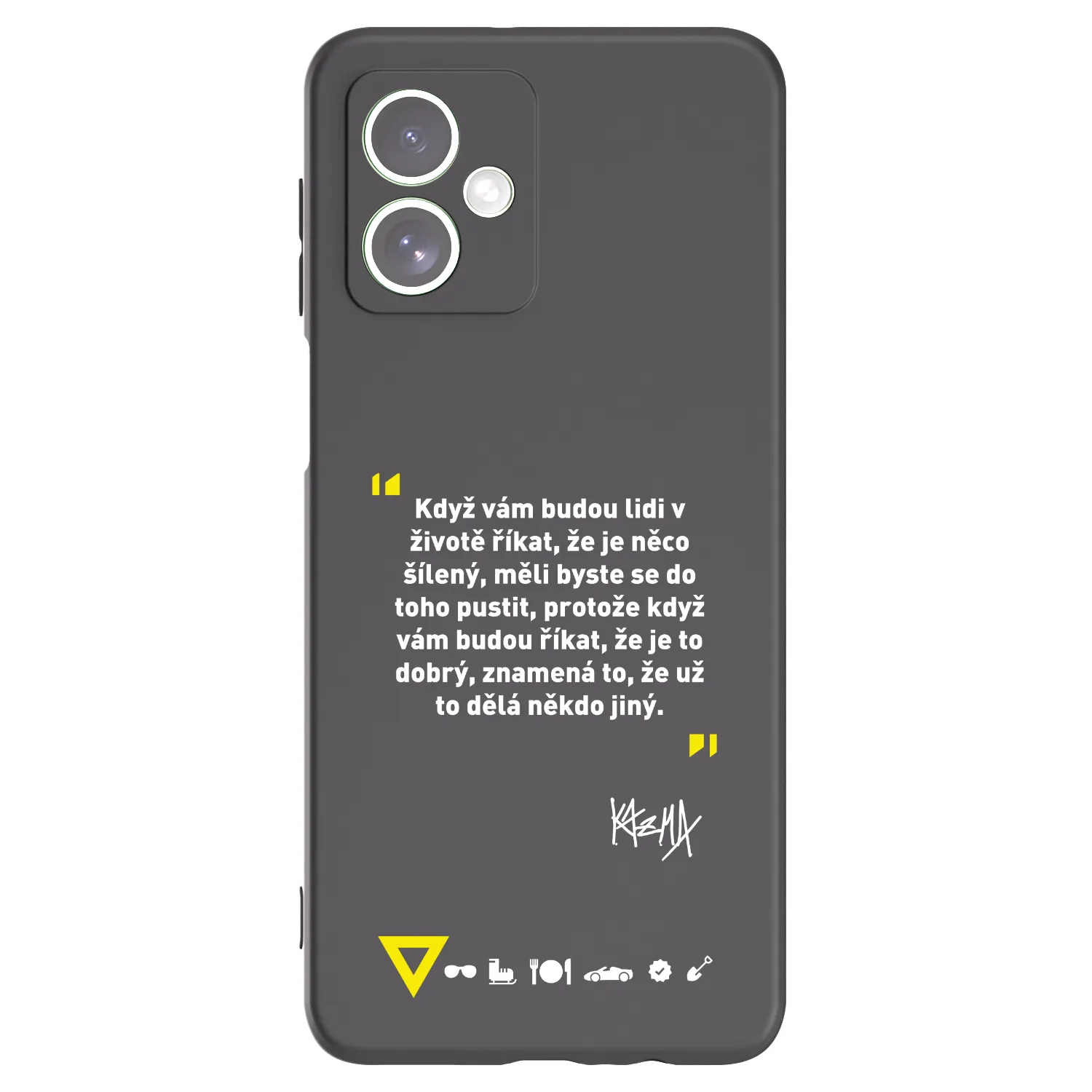 Picasee silikonový černý obal pro Motorola Moto G54 5G - Kazma - MĚLI BYSTE SE DO TOHO PUSTIT