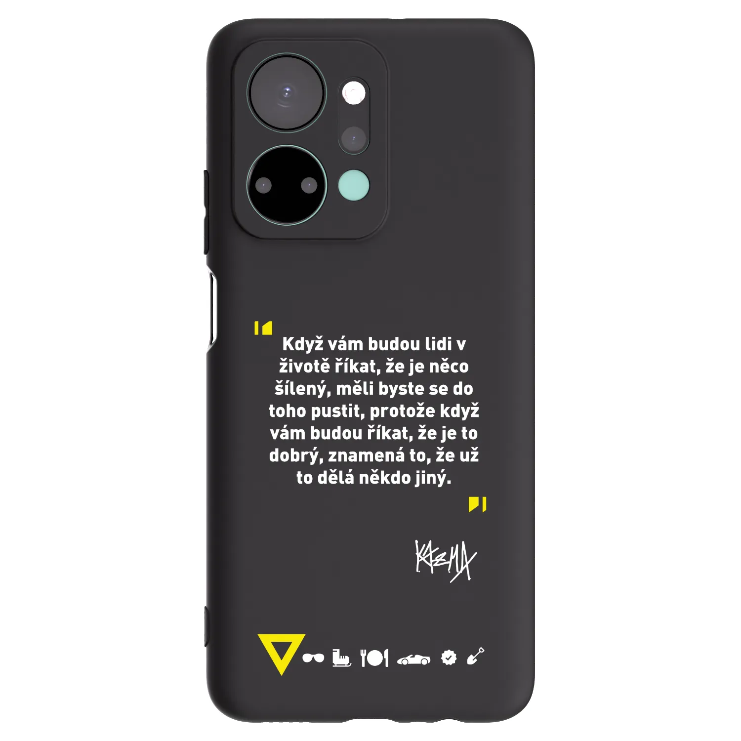 Picasee silikonový černý obal pro Honor X7a - Kazma - MĚLI BYSTE SE DO TOHO PUSTIT