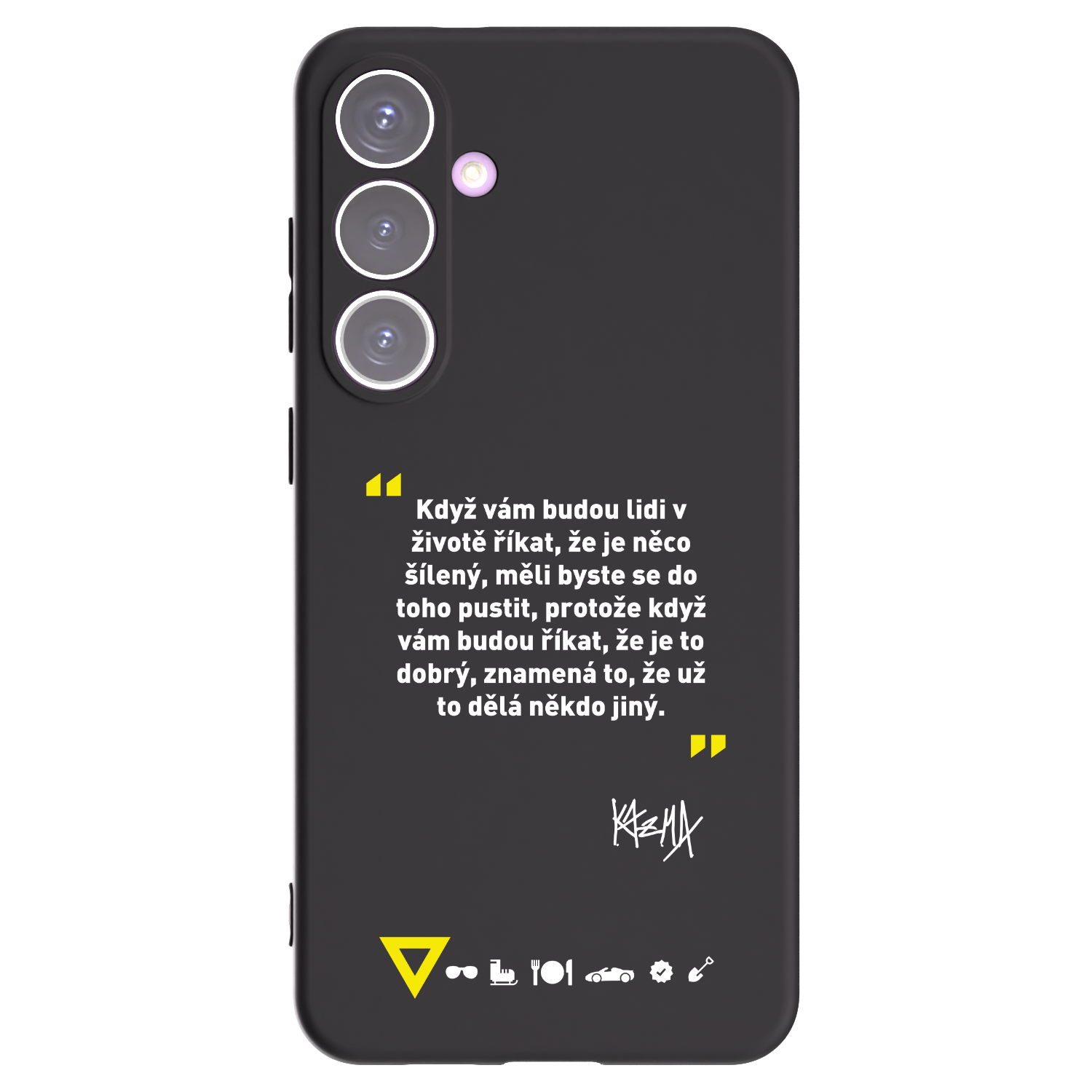 Picasee silikonový černý obal pro Samsung Galaxy S24+ S926B 5G - Kazma - MĚLI BYSTE SE DO TOHO PUSTIT