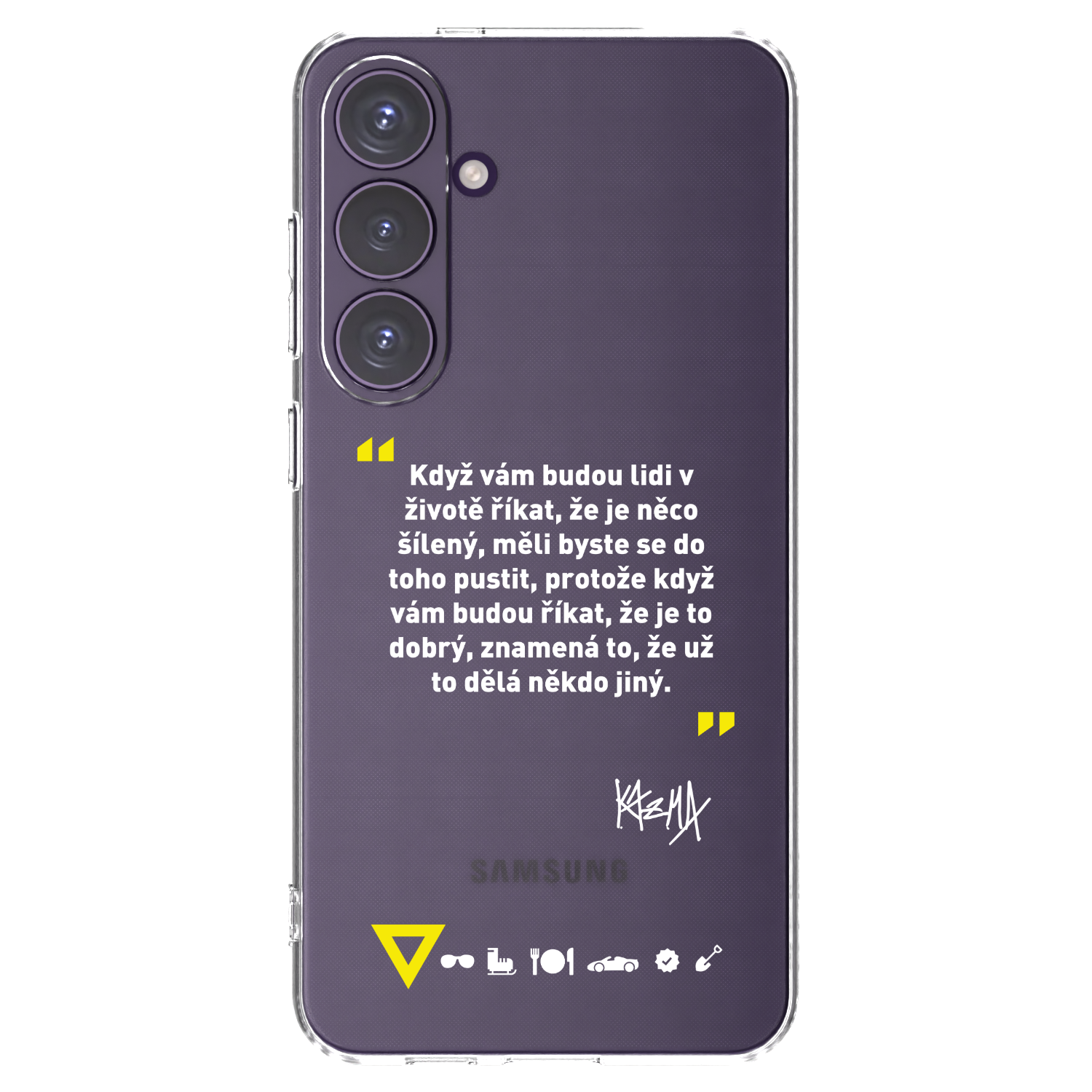 Picasee silikonový průhledný obal pro Samsung Galaxy S24+ S926B 5G - Kazma - MĚLI BYSTE SE DO TOHO PUSTIT