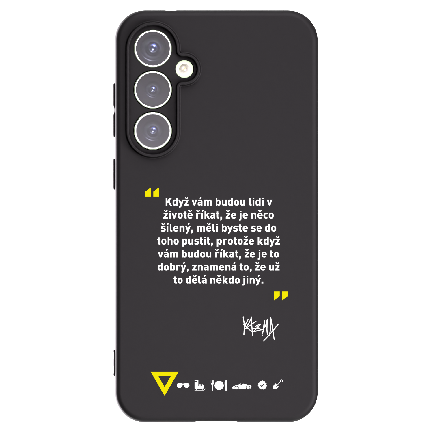Picasee silikonový černý obal pro Samsung Galaxy S23 FE S711B - Kazma - MĚLI BYSTE SE DO TOHO PUSTIT