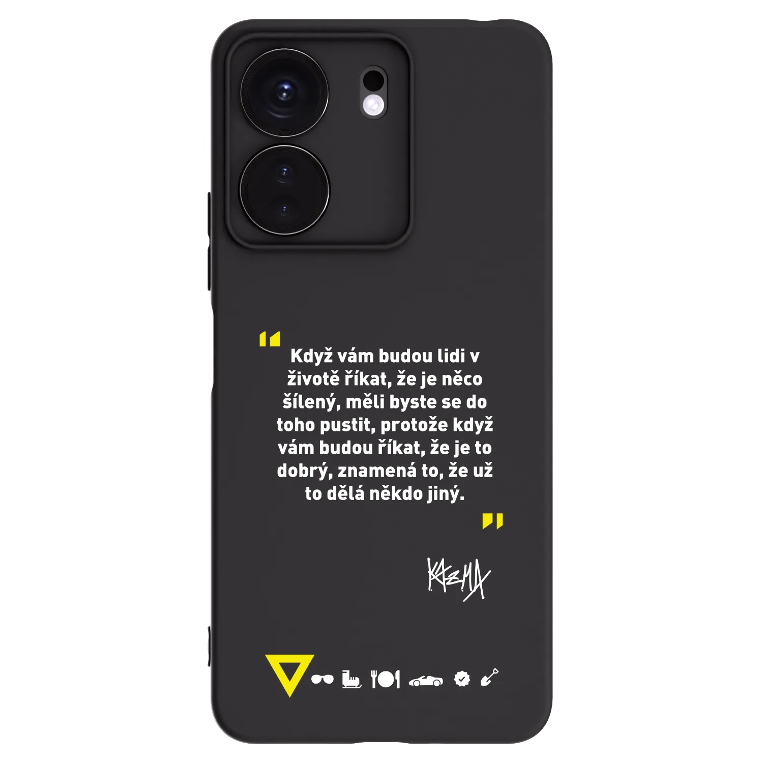 Picasee silikonový černý obal pro Xiaomi Redmi 13C 4G - Kazma - MĚLI BYSTE SE DO TOHO PUSTIT