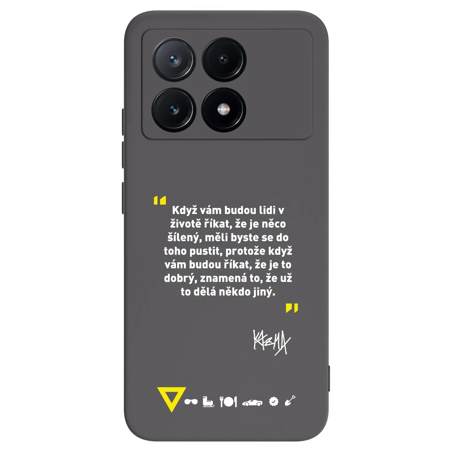 Picasee silikonový černý obal pro Xiaomi Poco X6 Pro - Kazma - MĚLI BYSTE SE DO TOHO PUSTIT